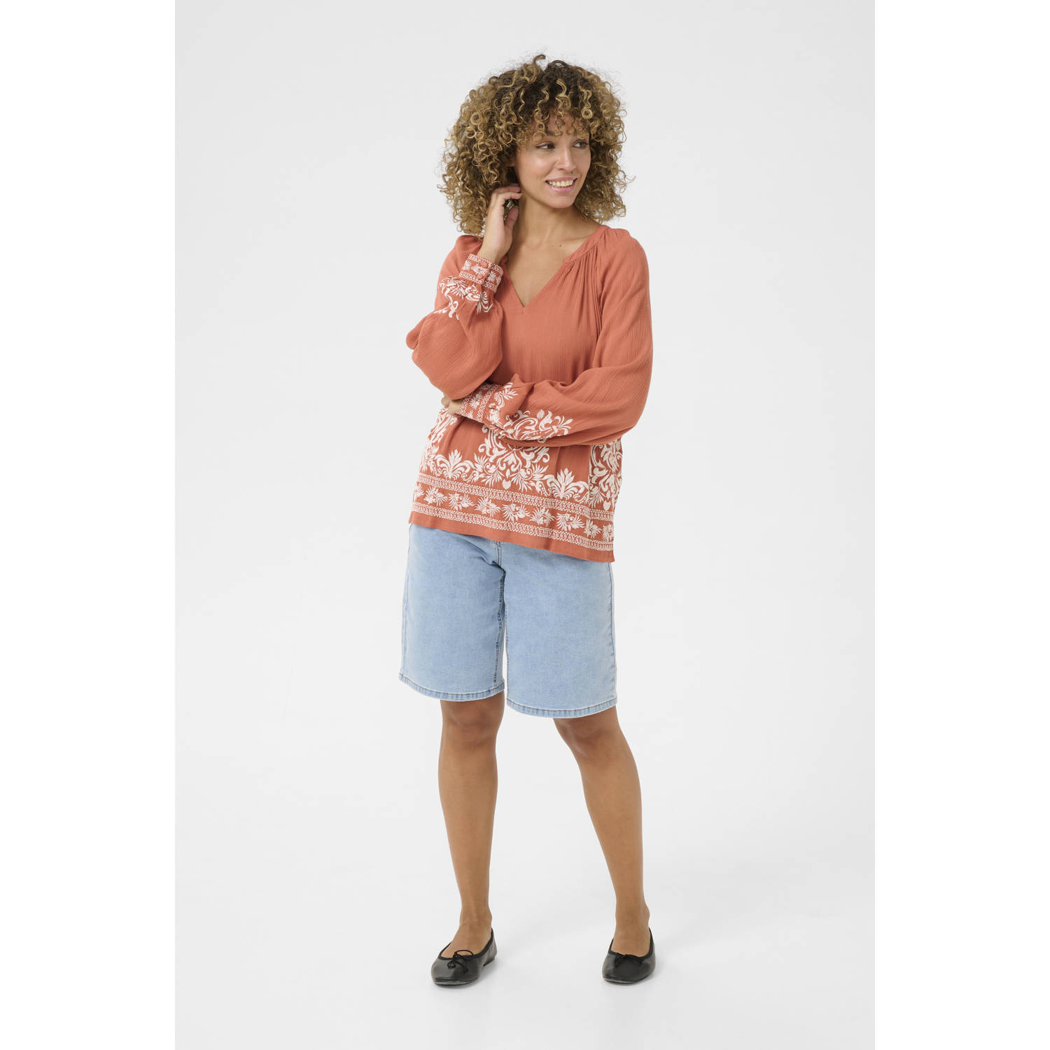 Cream top oranje