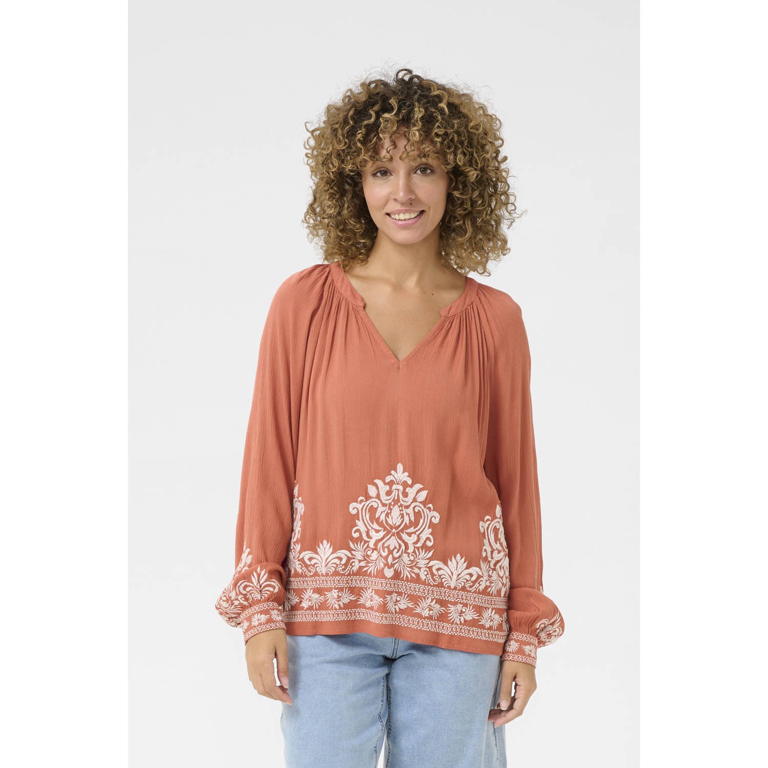 Cream top oranje