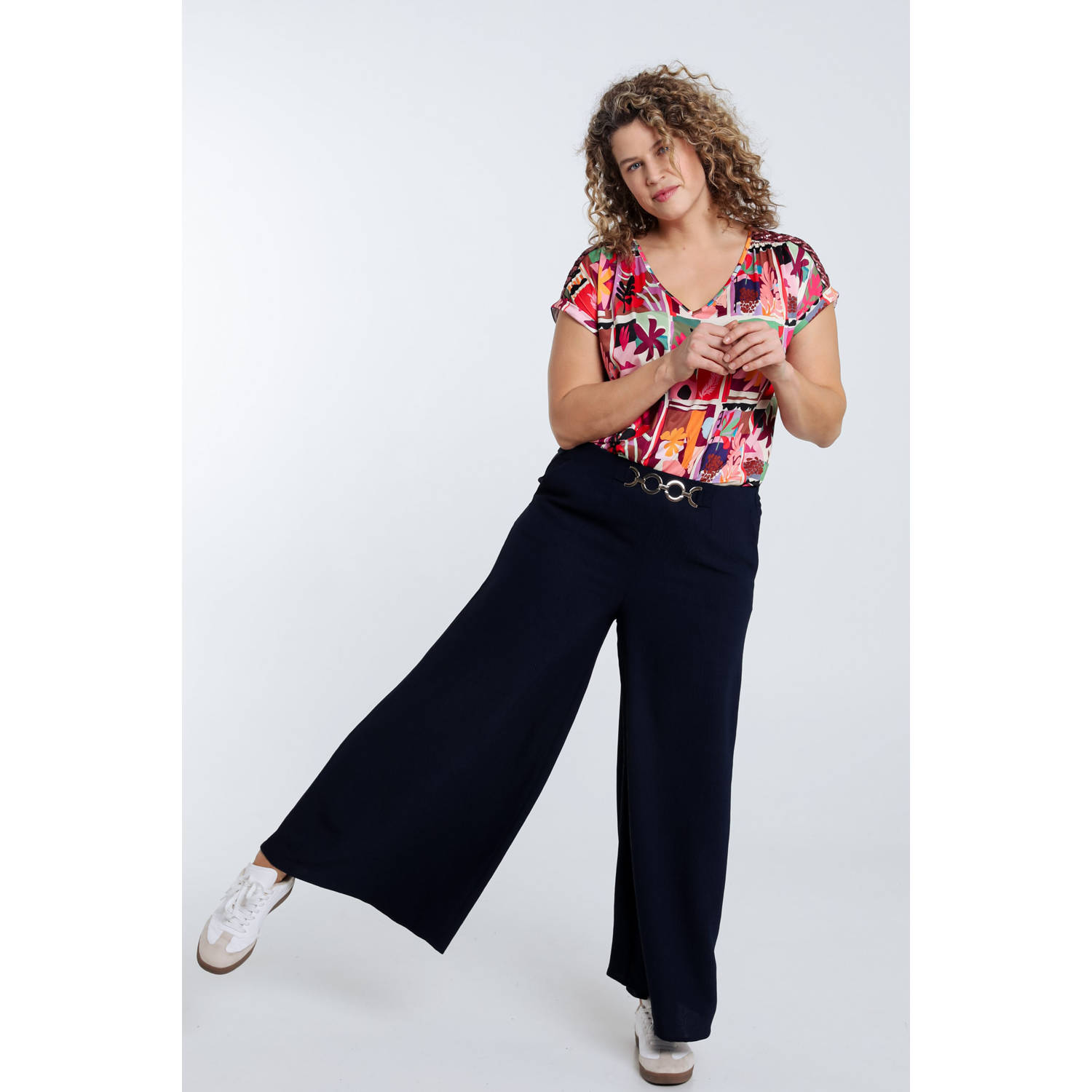 Paprika regular waist culotte marine