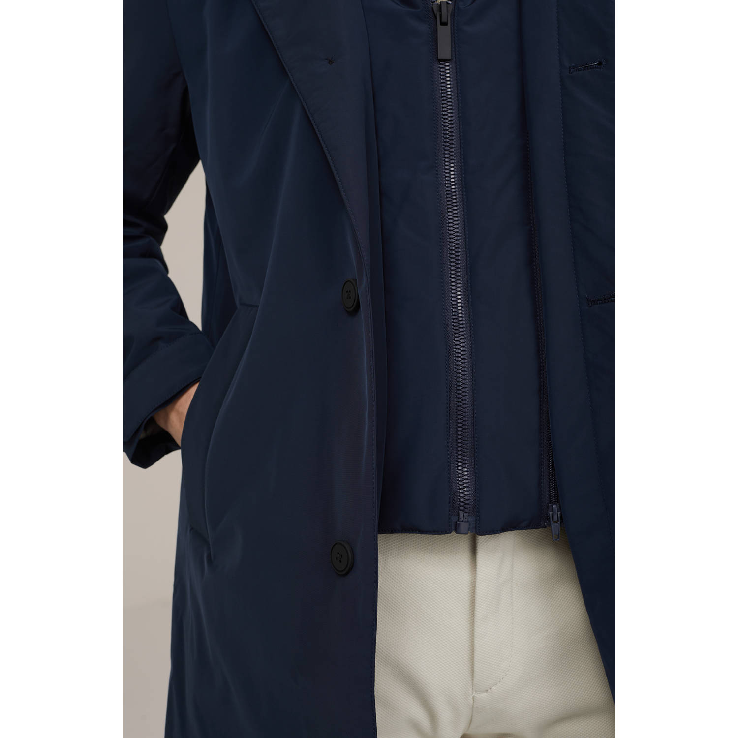 WE Fashion tussenjas donkerblauw