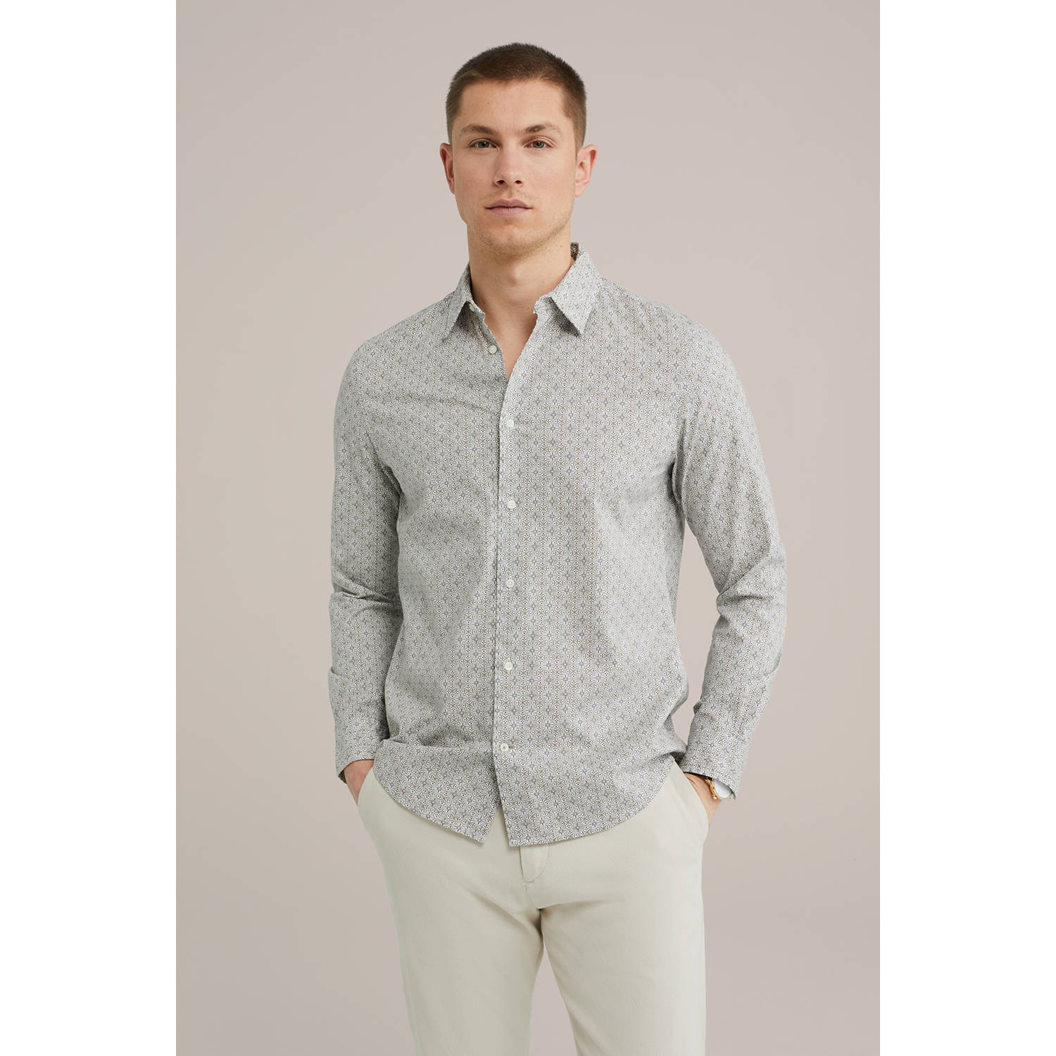 WE Fashion casual overhemd ecru