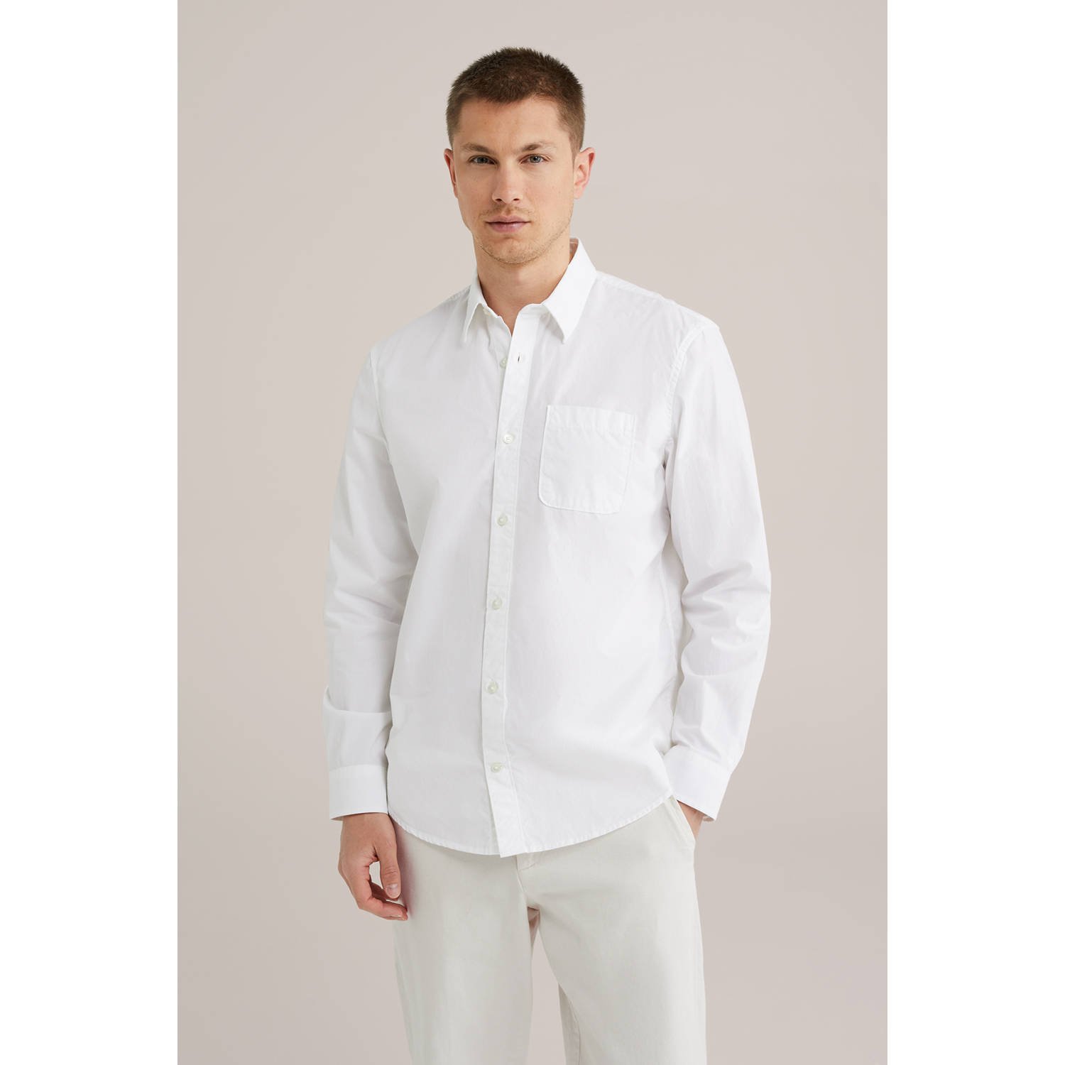 WE Fashion casual overhemd wit