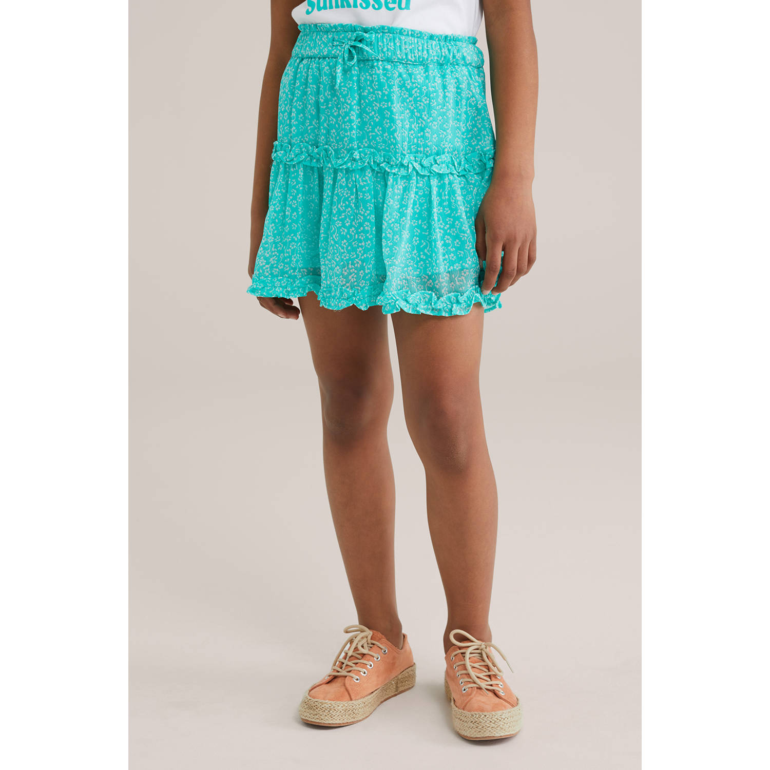 WE Fashion skort turquoise