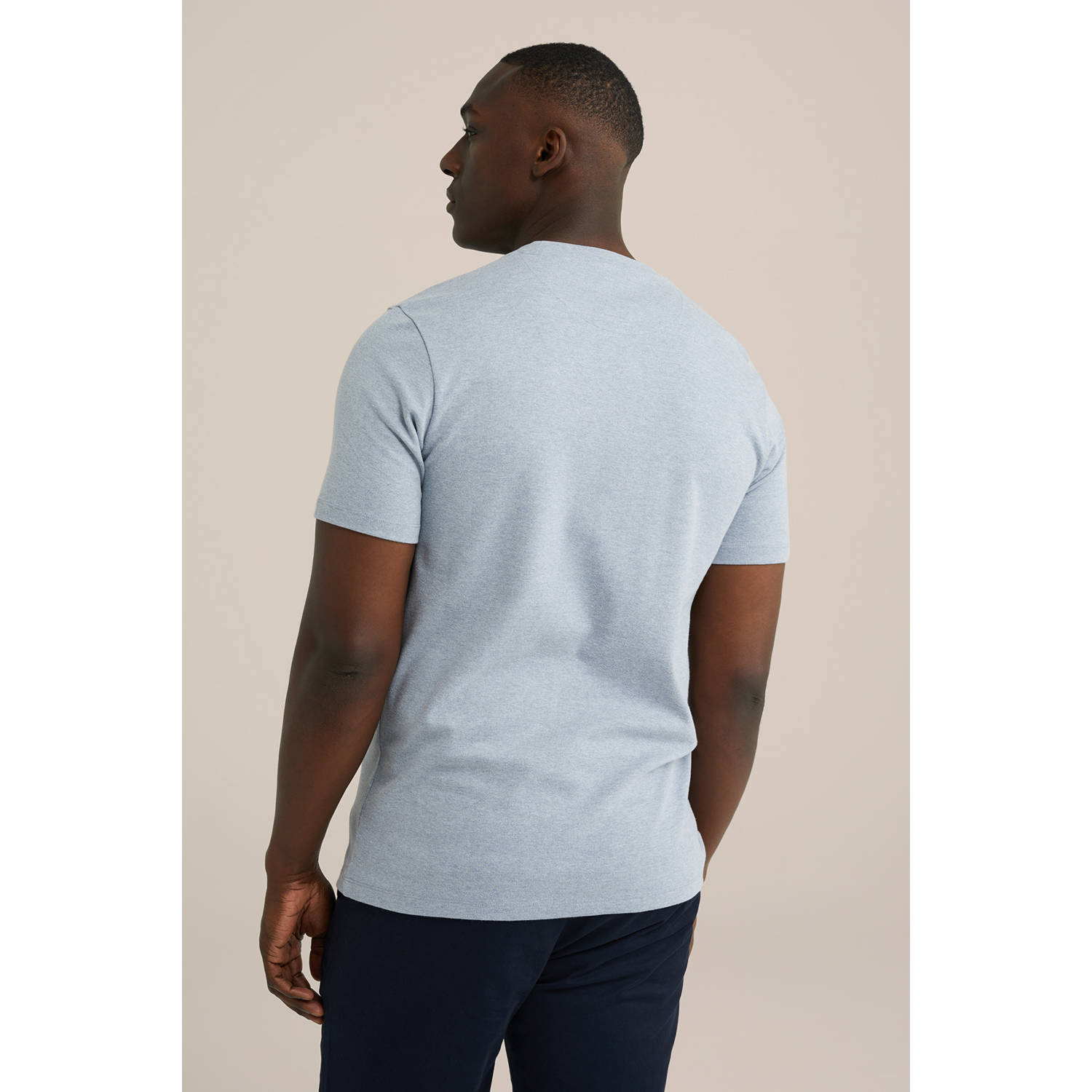 WE Fashion WE Fundamentals T-shirt lichtblauw