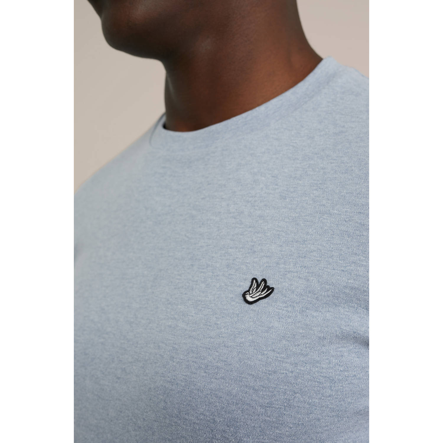 WE Fashion WE Fundamentals T-shirt lichtblauw