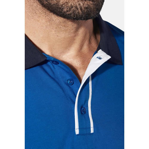 Jan Vanderstorm polo Plus Size ISFRIED blauw afbeelding