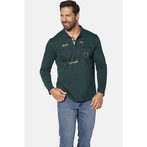 Jan Vanderstorm polo Plus Size MAKSE donkergroen afbeelding