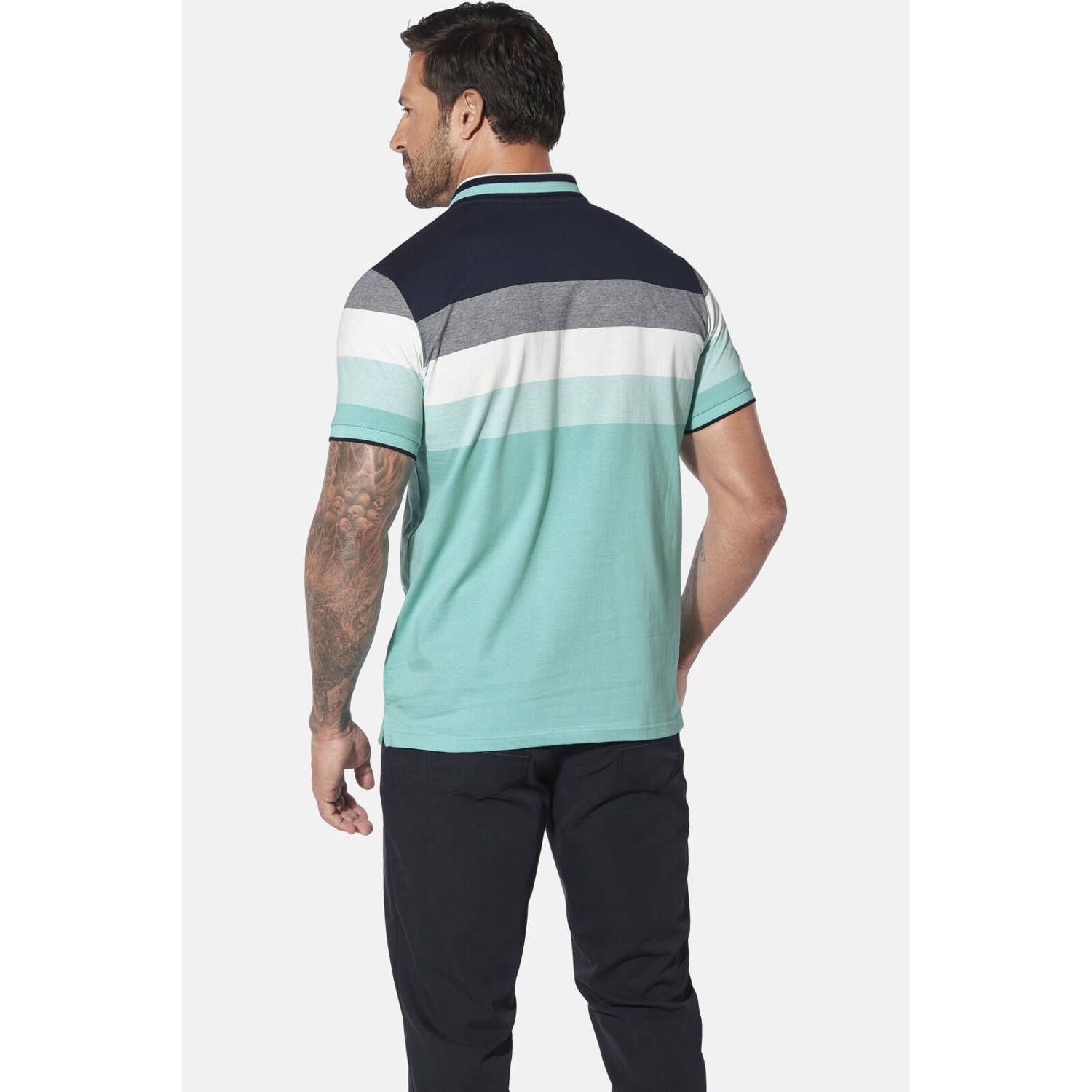Jan Vanderstorm polo Plus Size SNORSE turquoise