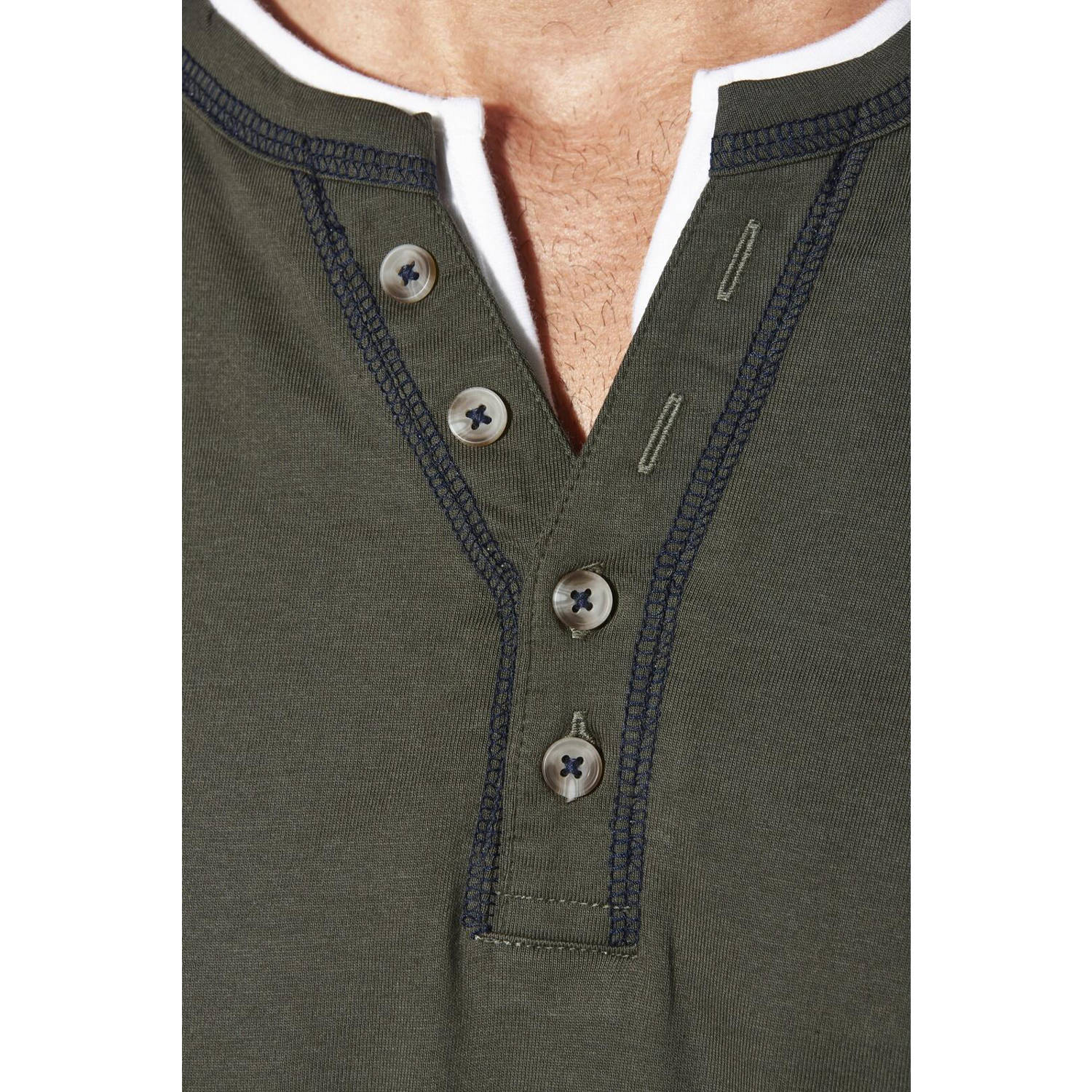 Jan Vanderstorm T-shirt Plus Size HAFTOR olijfgroen