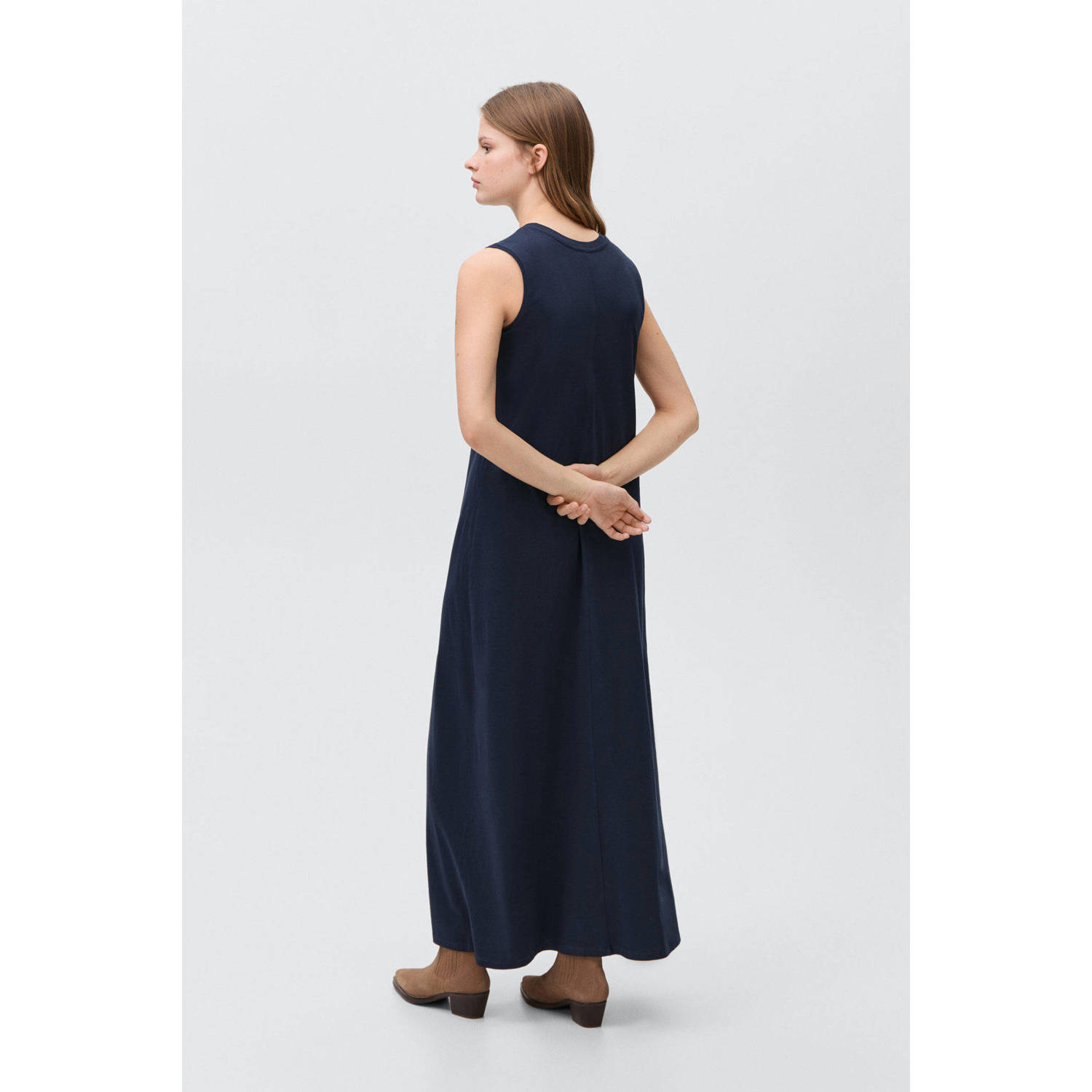 MANGO TEEN maxi jurk donkerblauw