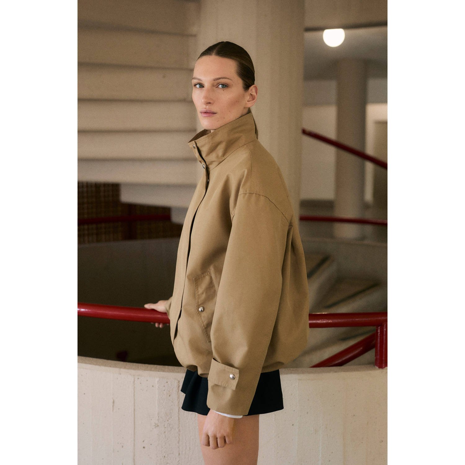 Mango bomberjack beige