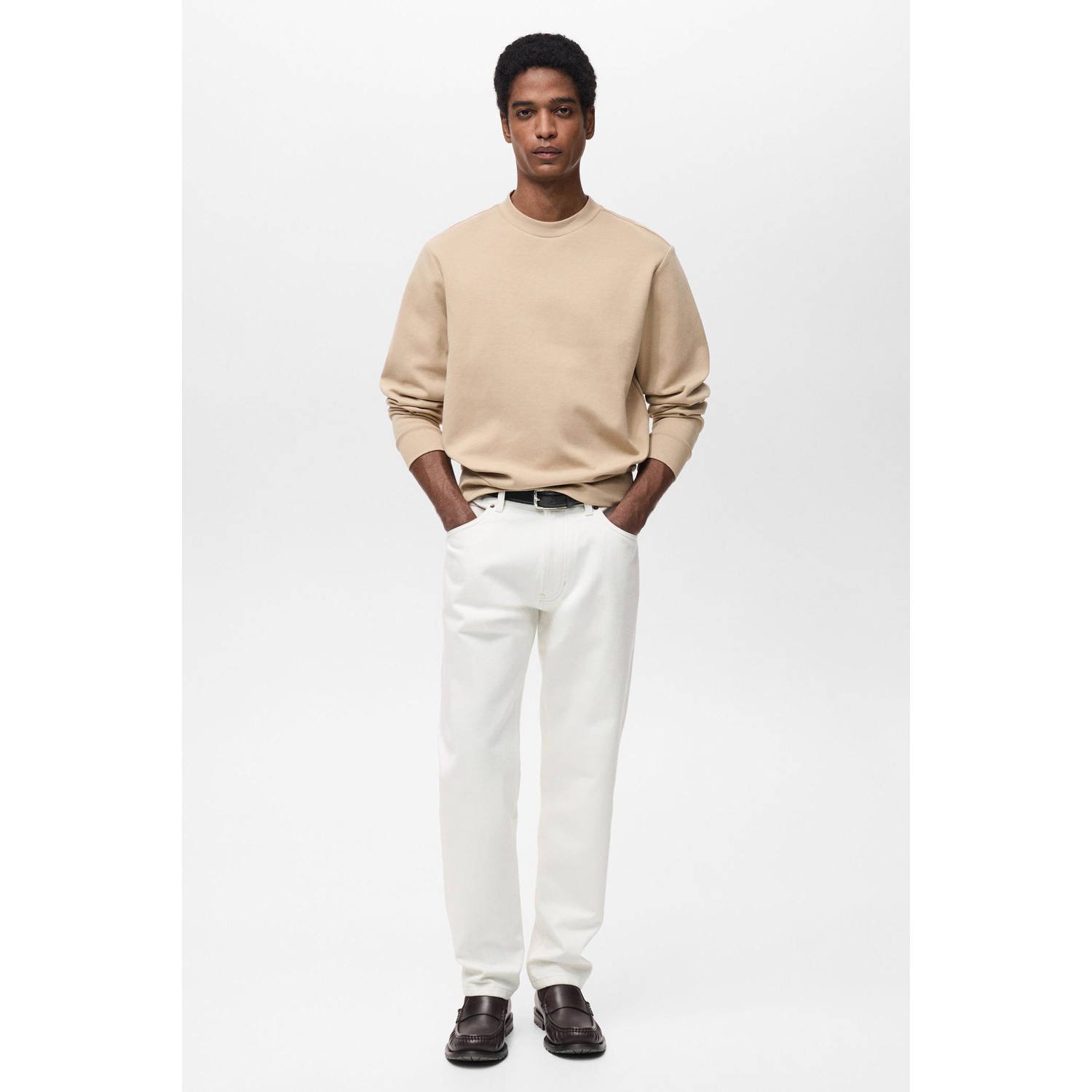 Mango Man sweater lichtbruin