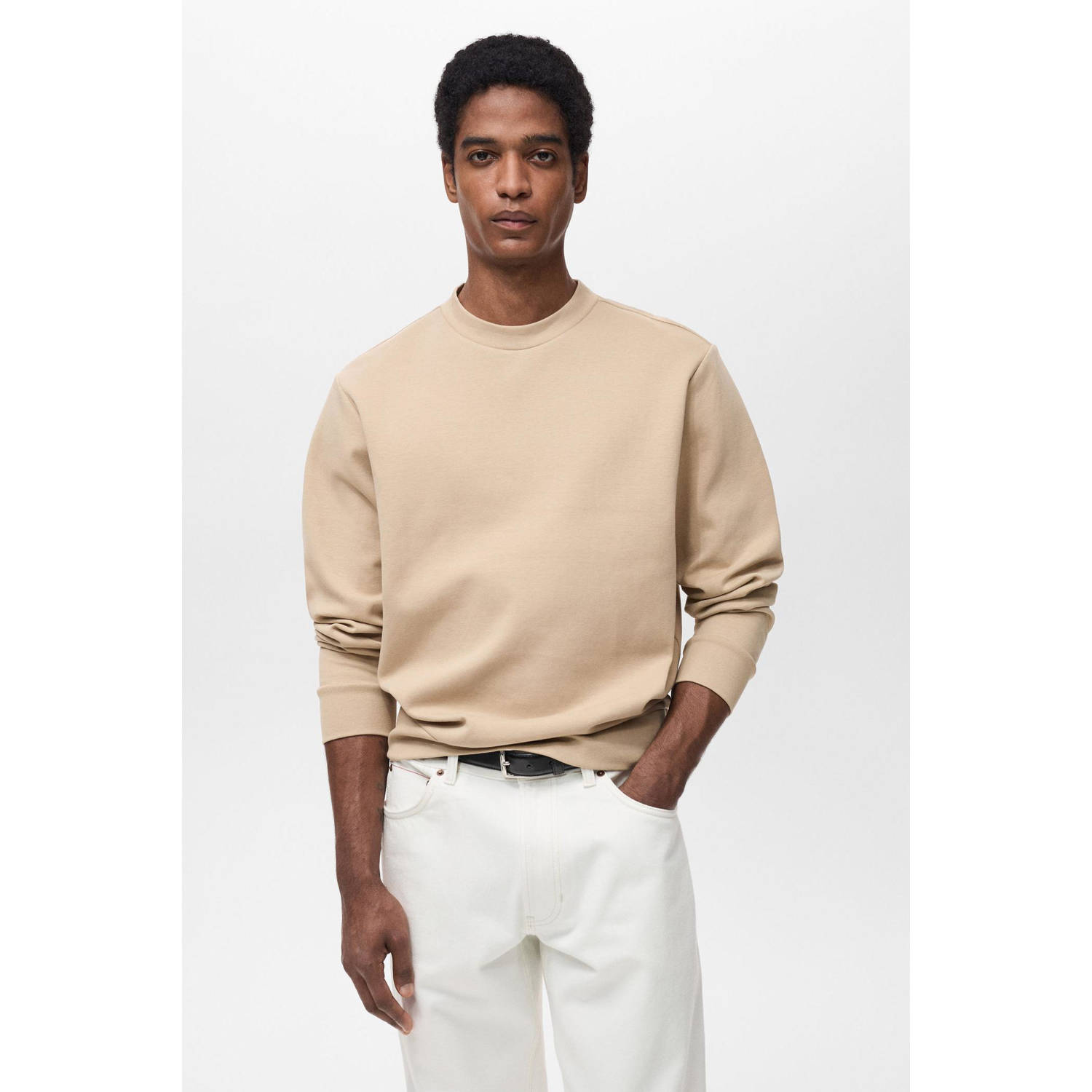 Mango Man sweater lichtbruin