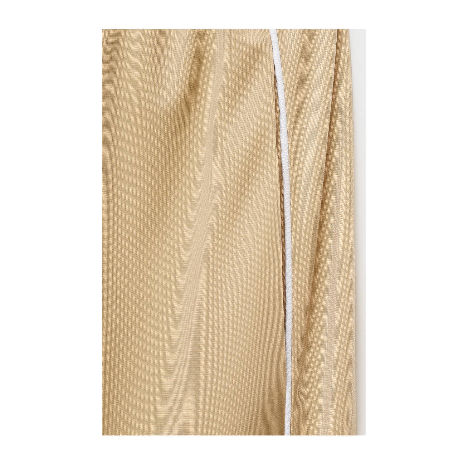 Mango wide leg regular waist joggingbroek camel