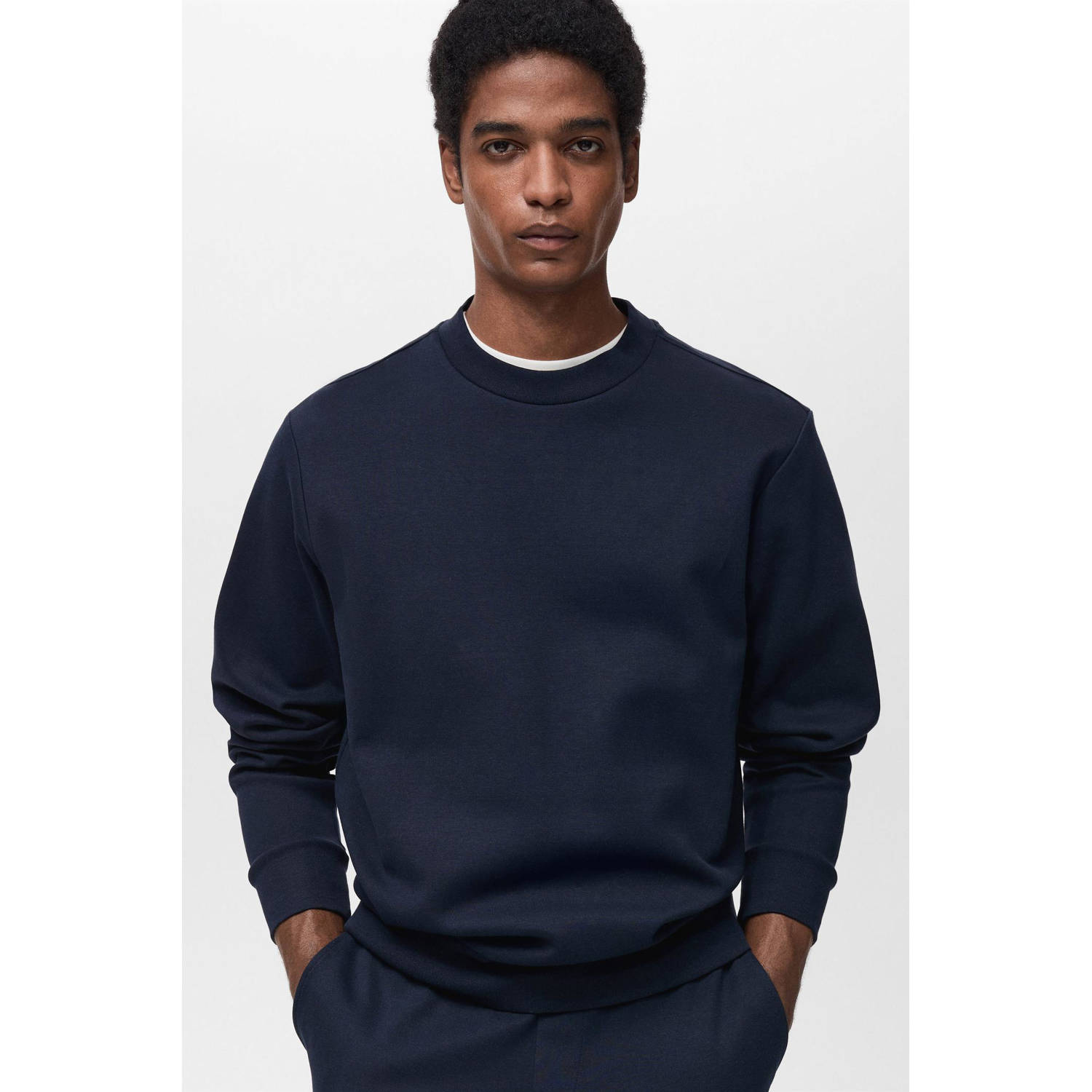 Mango Man sweater donkerblauw