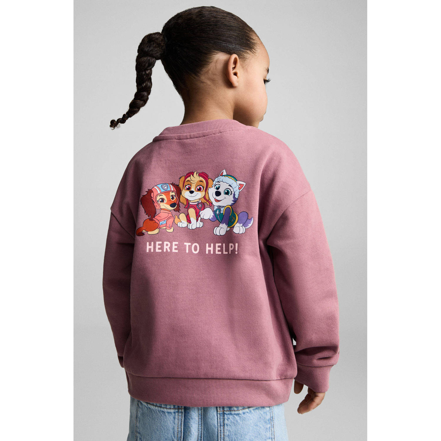 Mango Kids Paw Patrol sweater roze