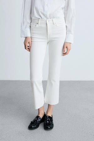 high waist flared jeans wit