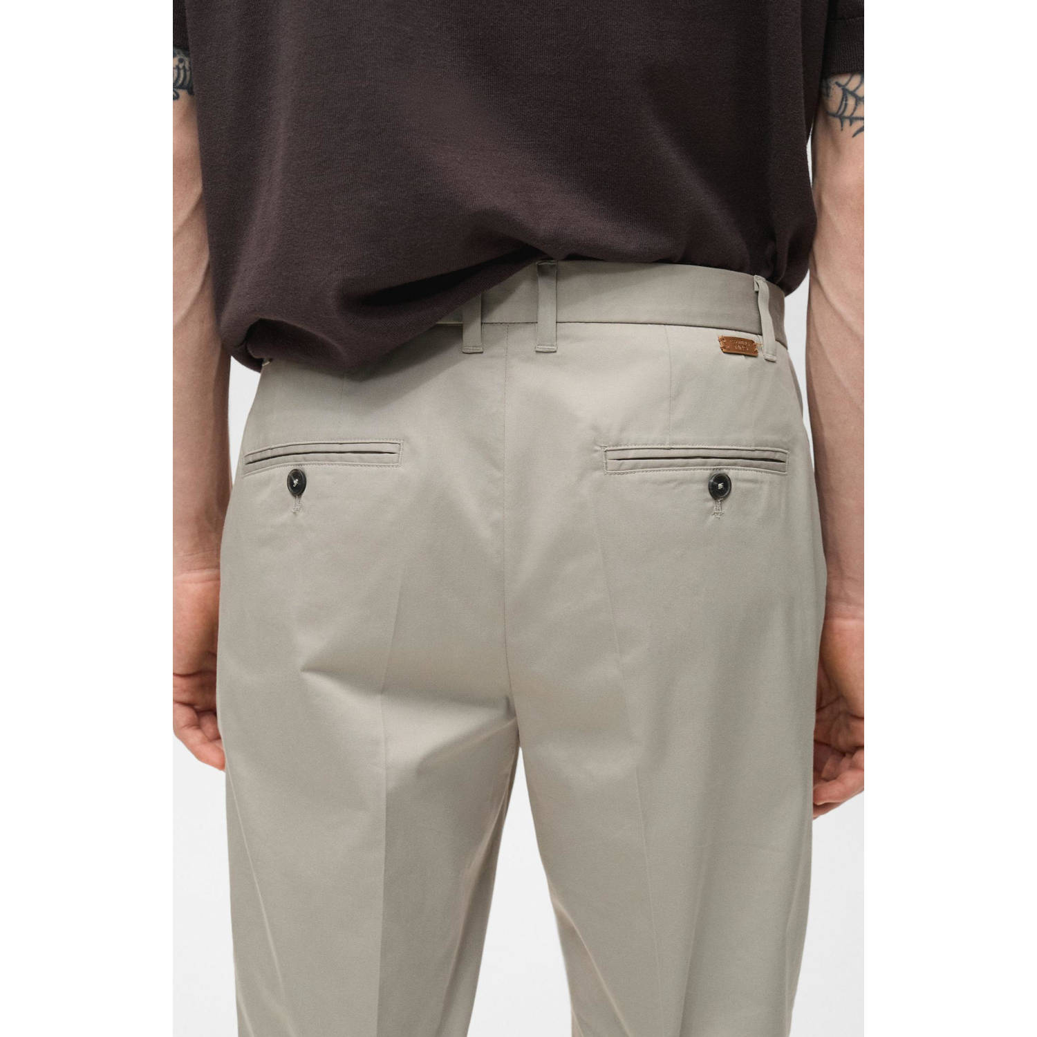 Mango Man slim chino ecru
