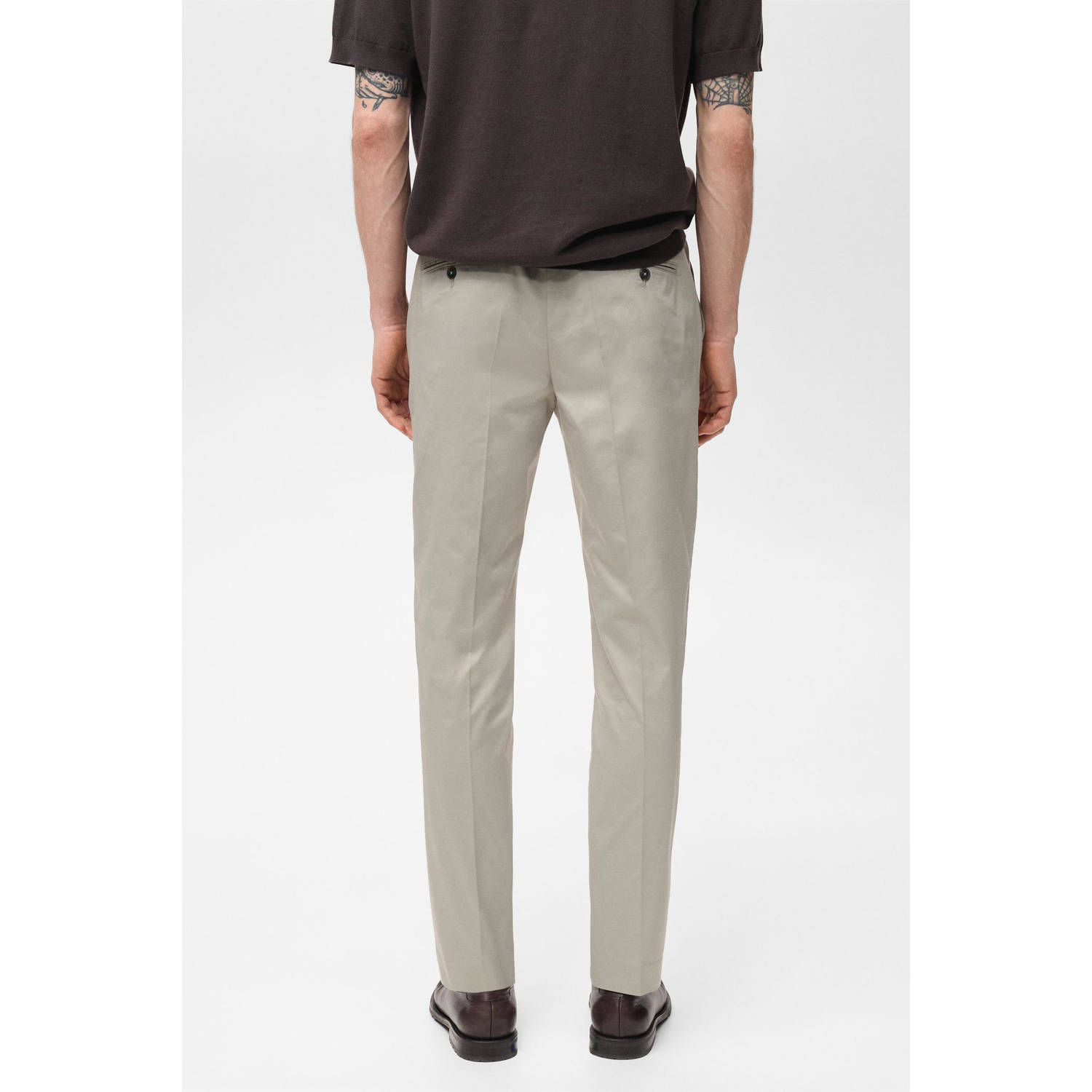 Mango Man slim chino ecru
