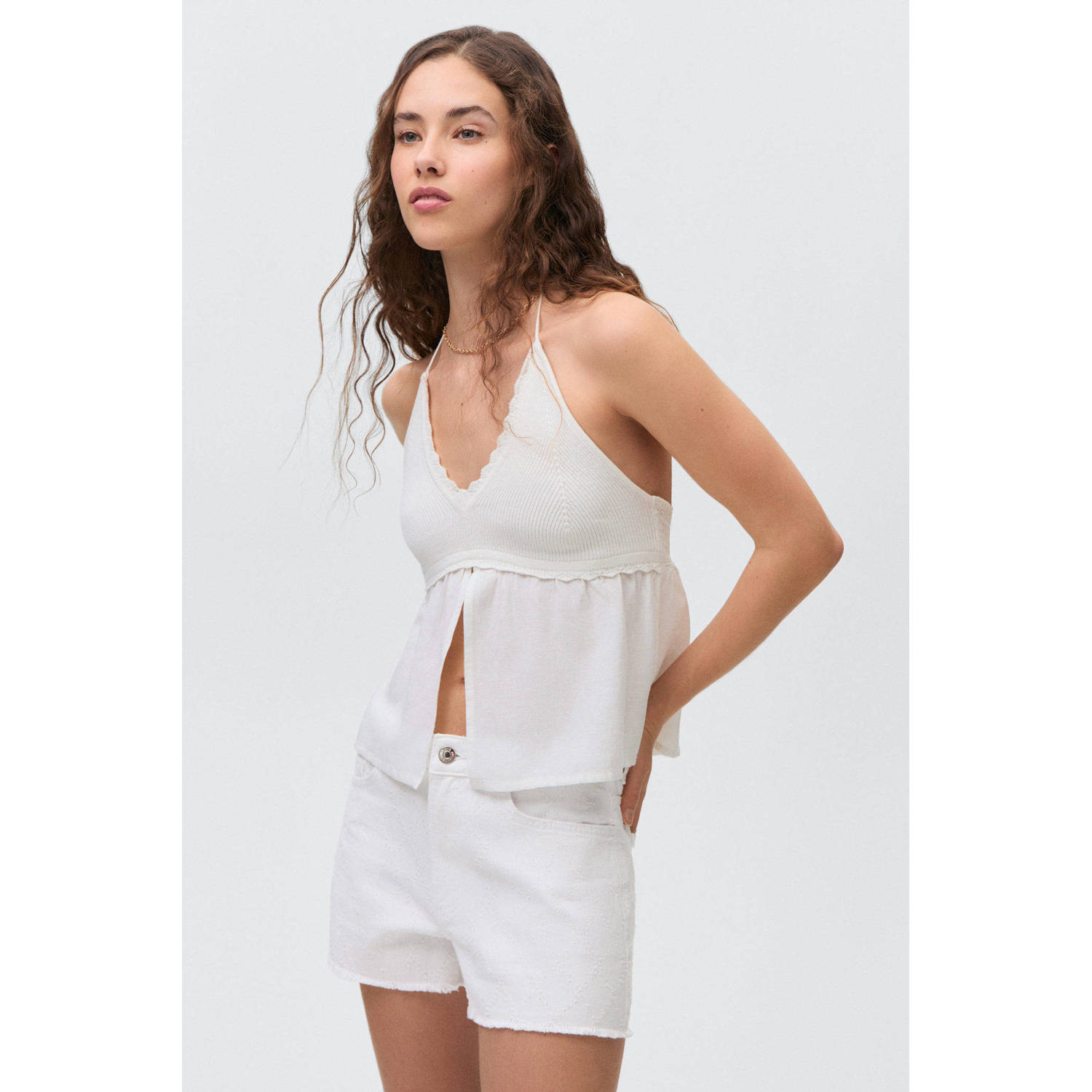MANGO TEEN denim short