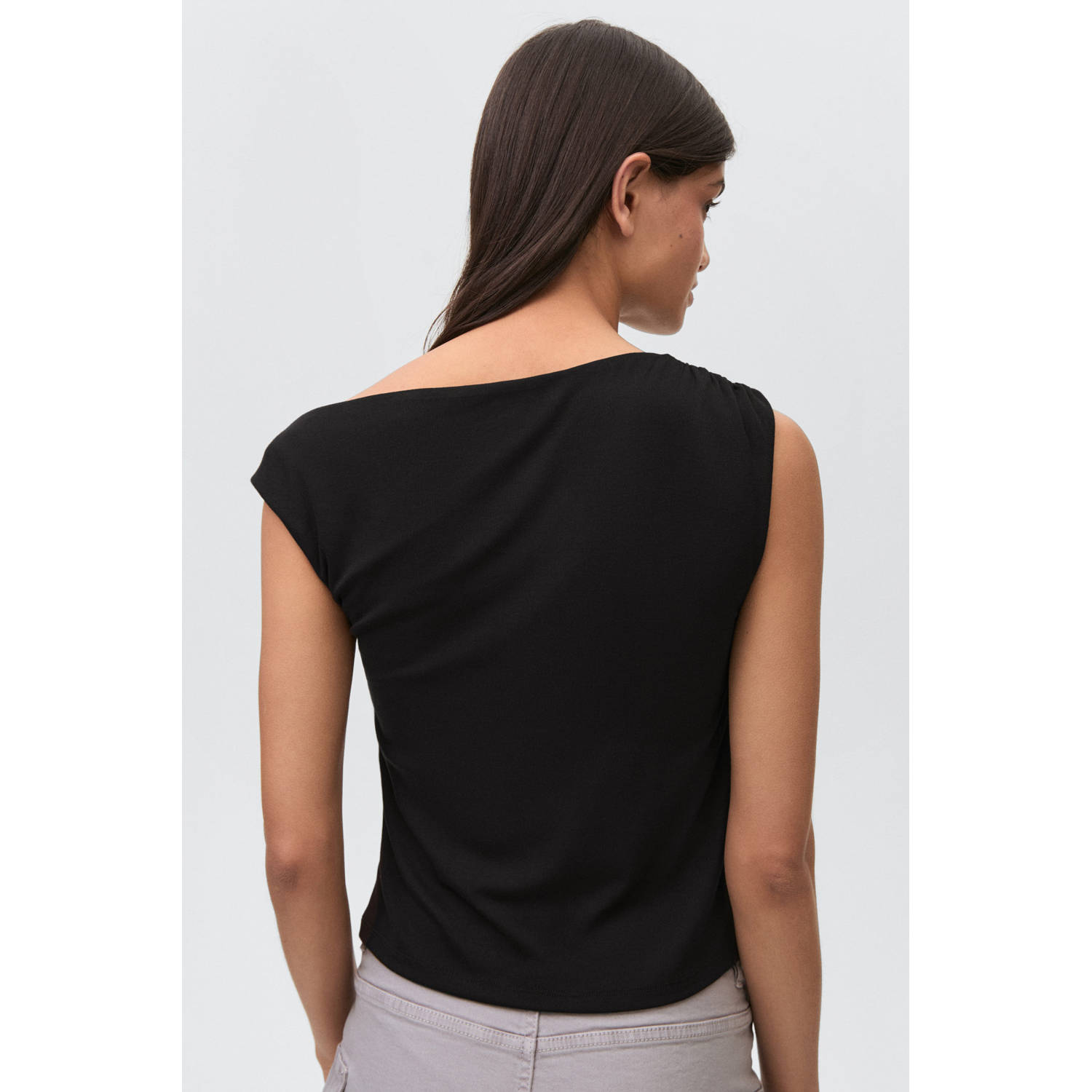 MANGO TEEN mouwloze top zwart