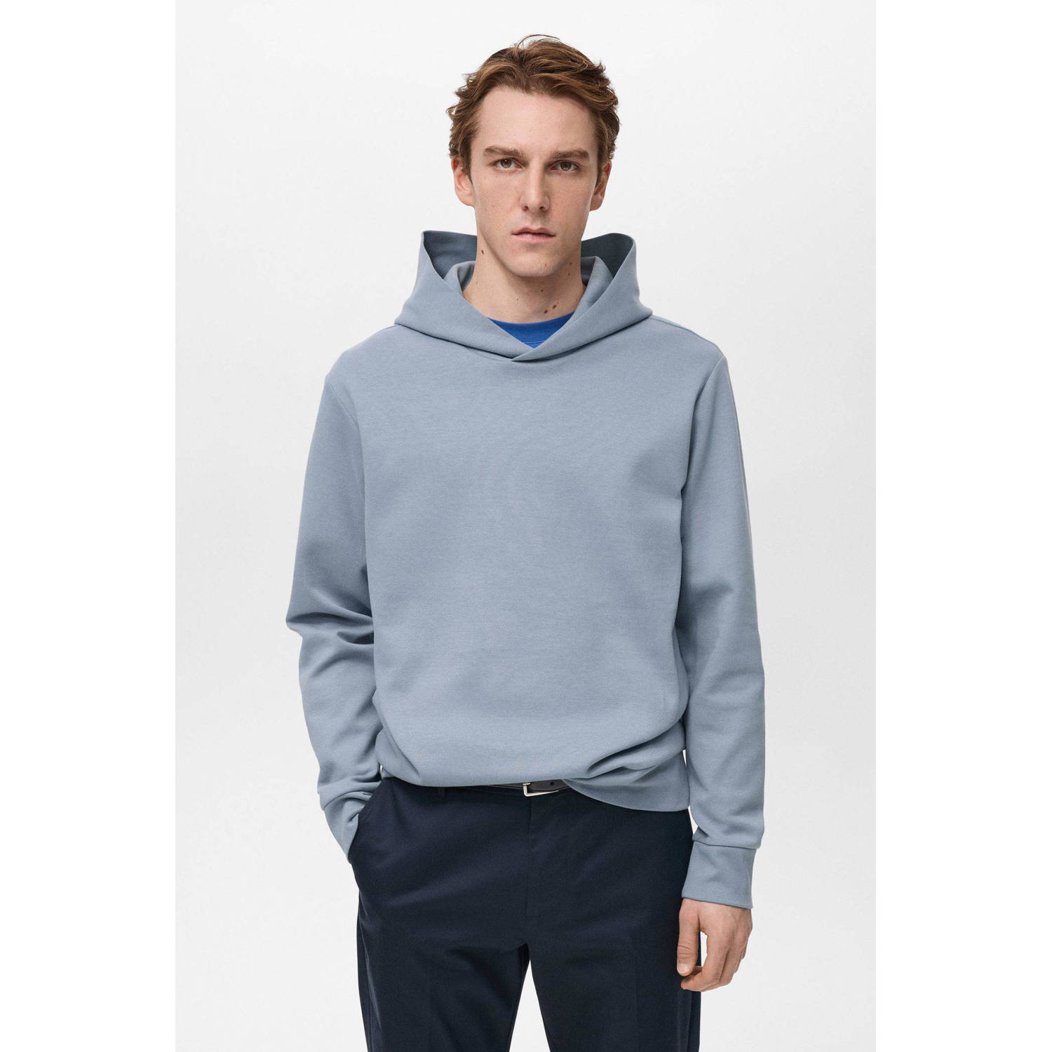 Mango Man hoodie lichtblauw