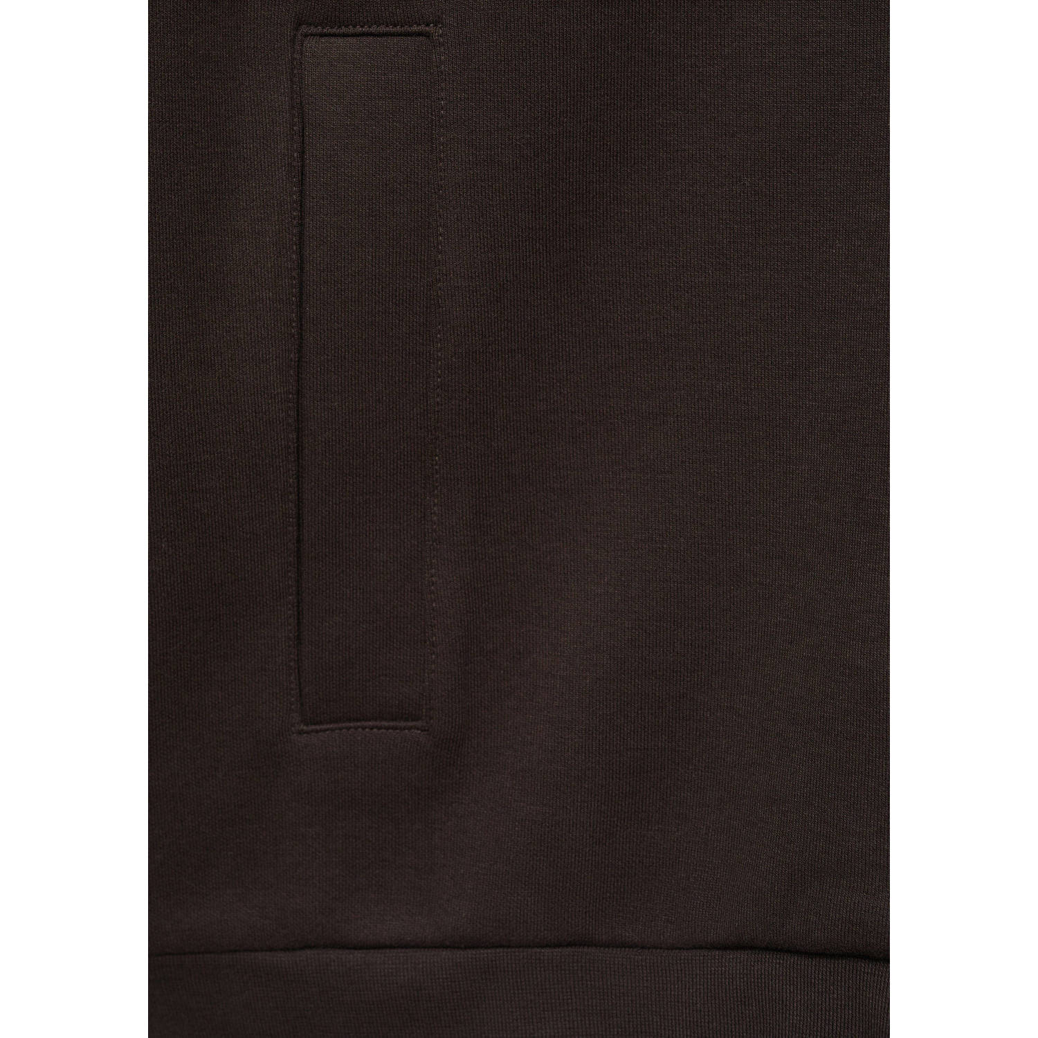 Mango Man sweatvest donkerbruin