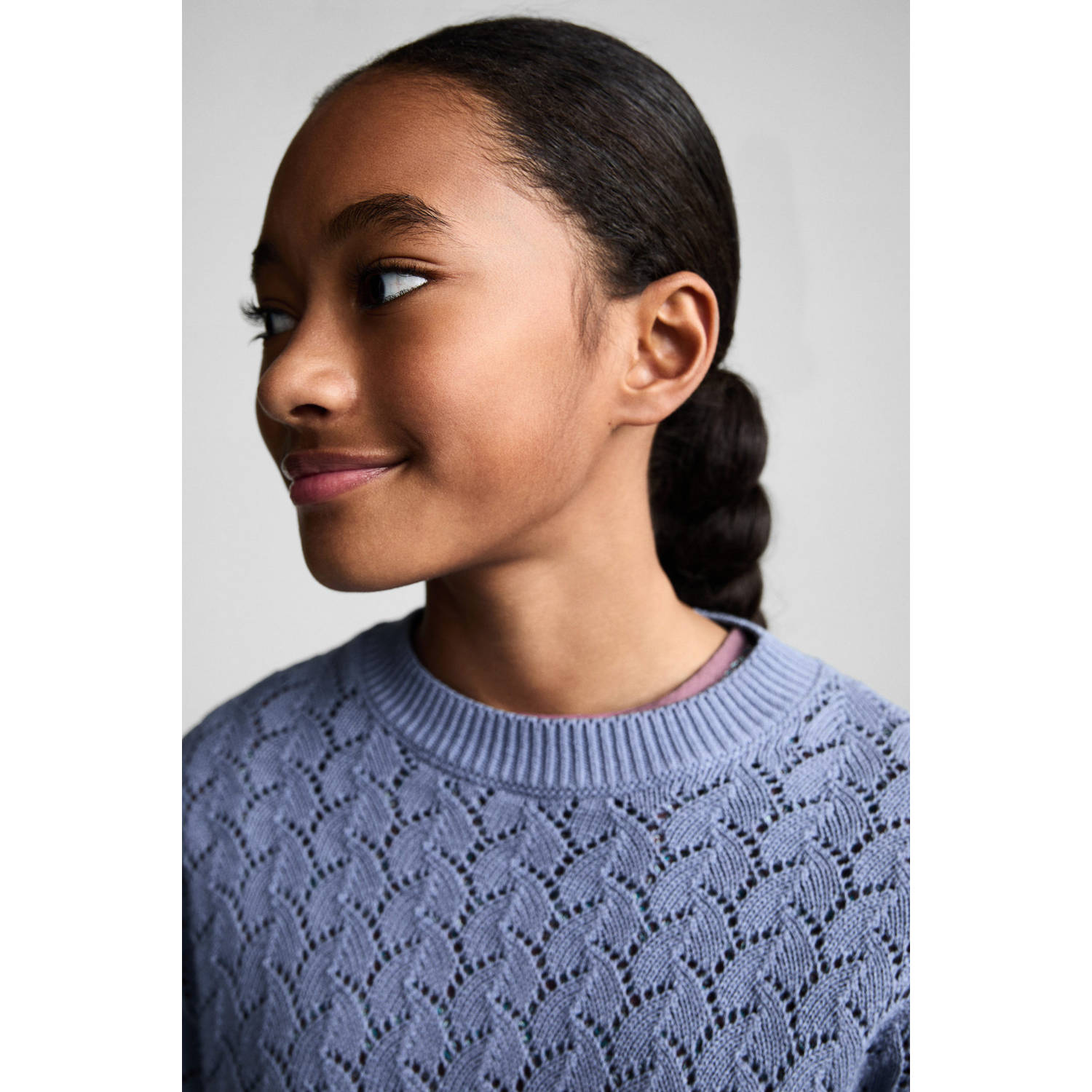 Mango Kids gebreide trui blauw