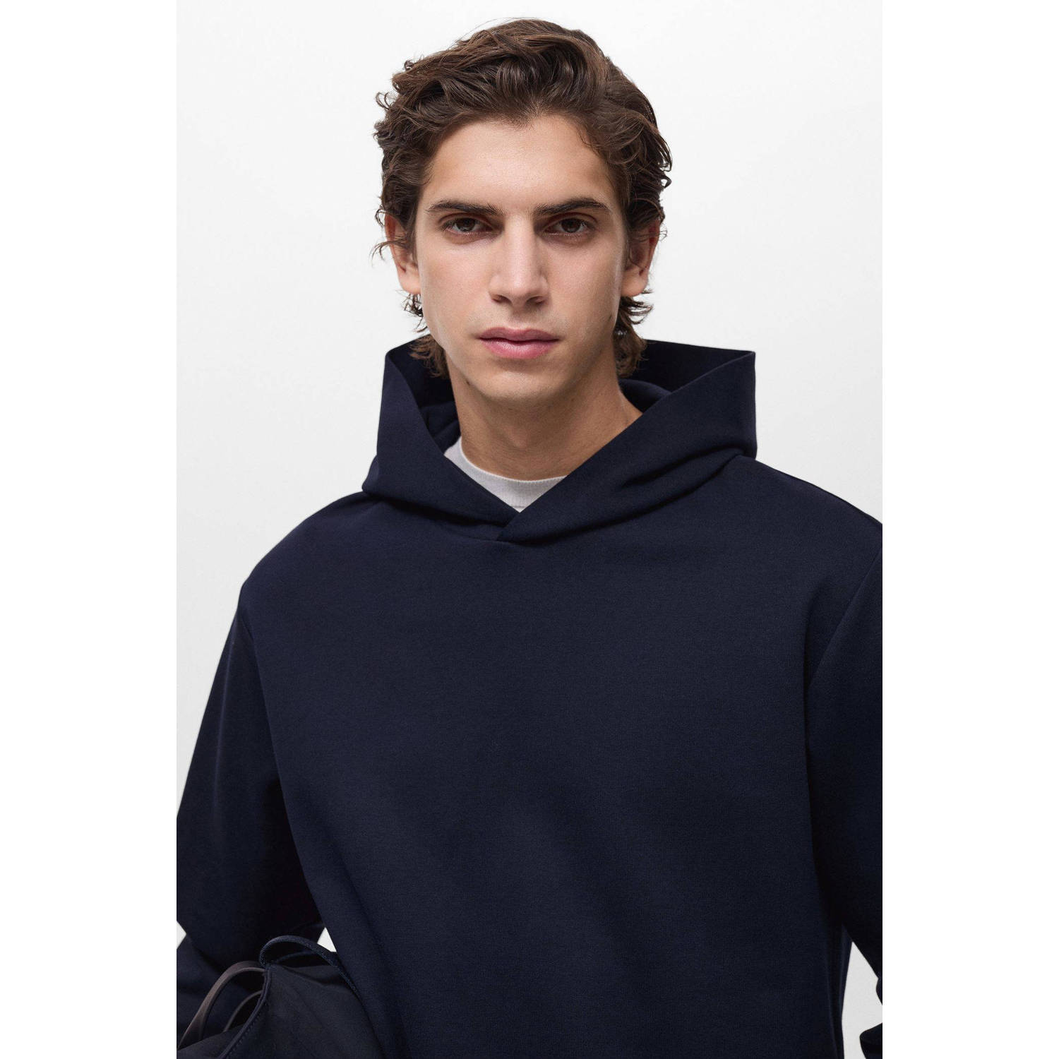 Mango Man hoodie donkerblauw