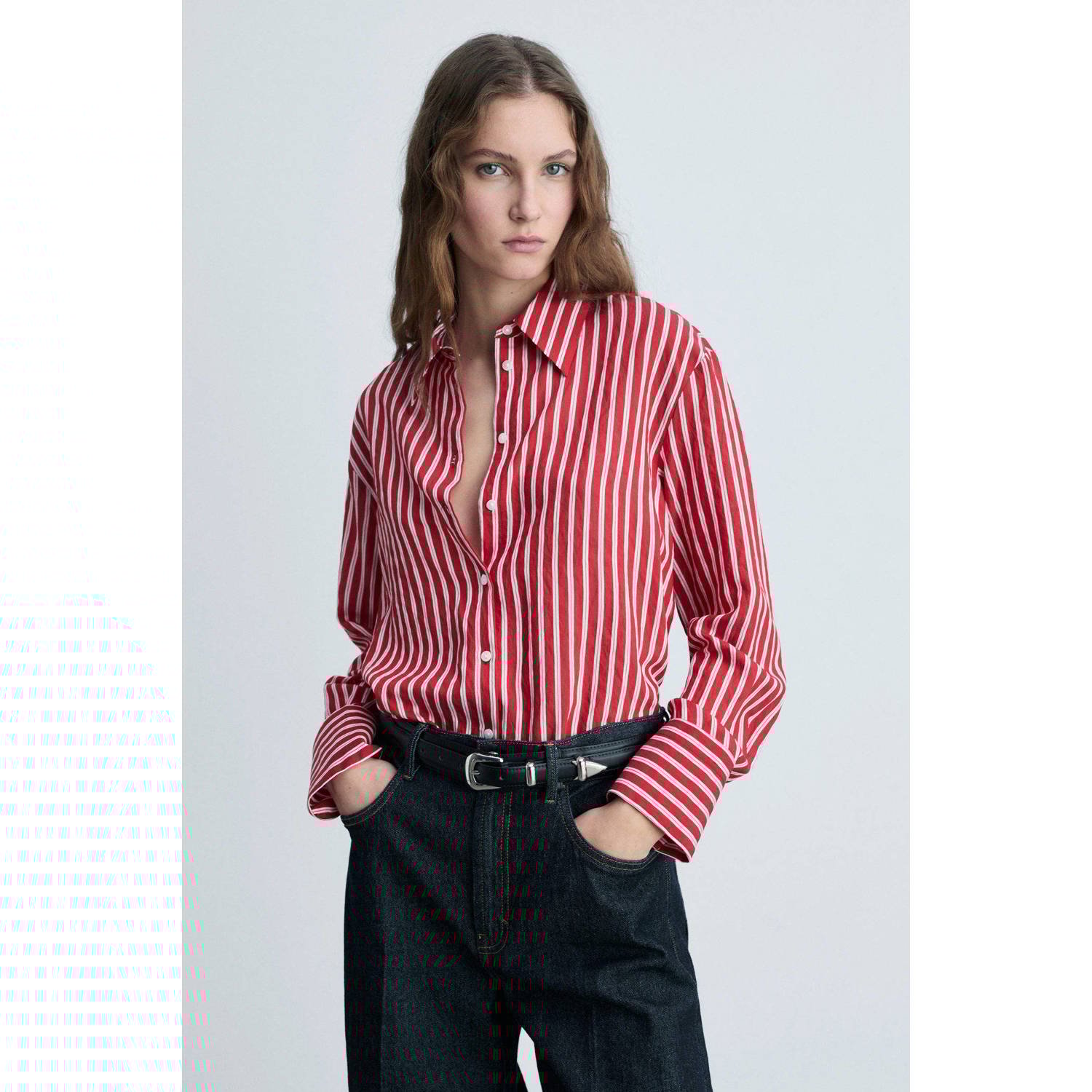 Mango blouse rood