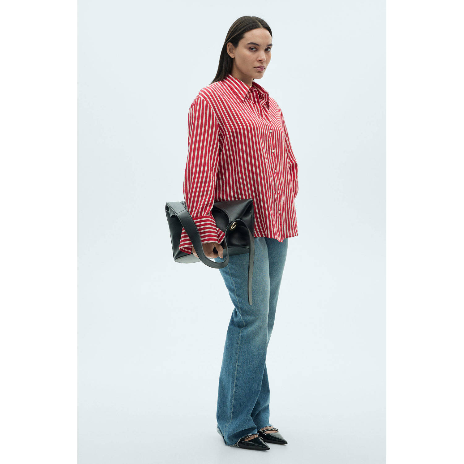 Mango blouse rood