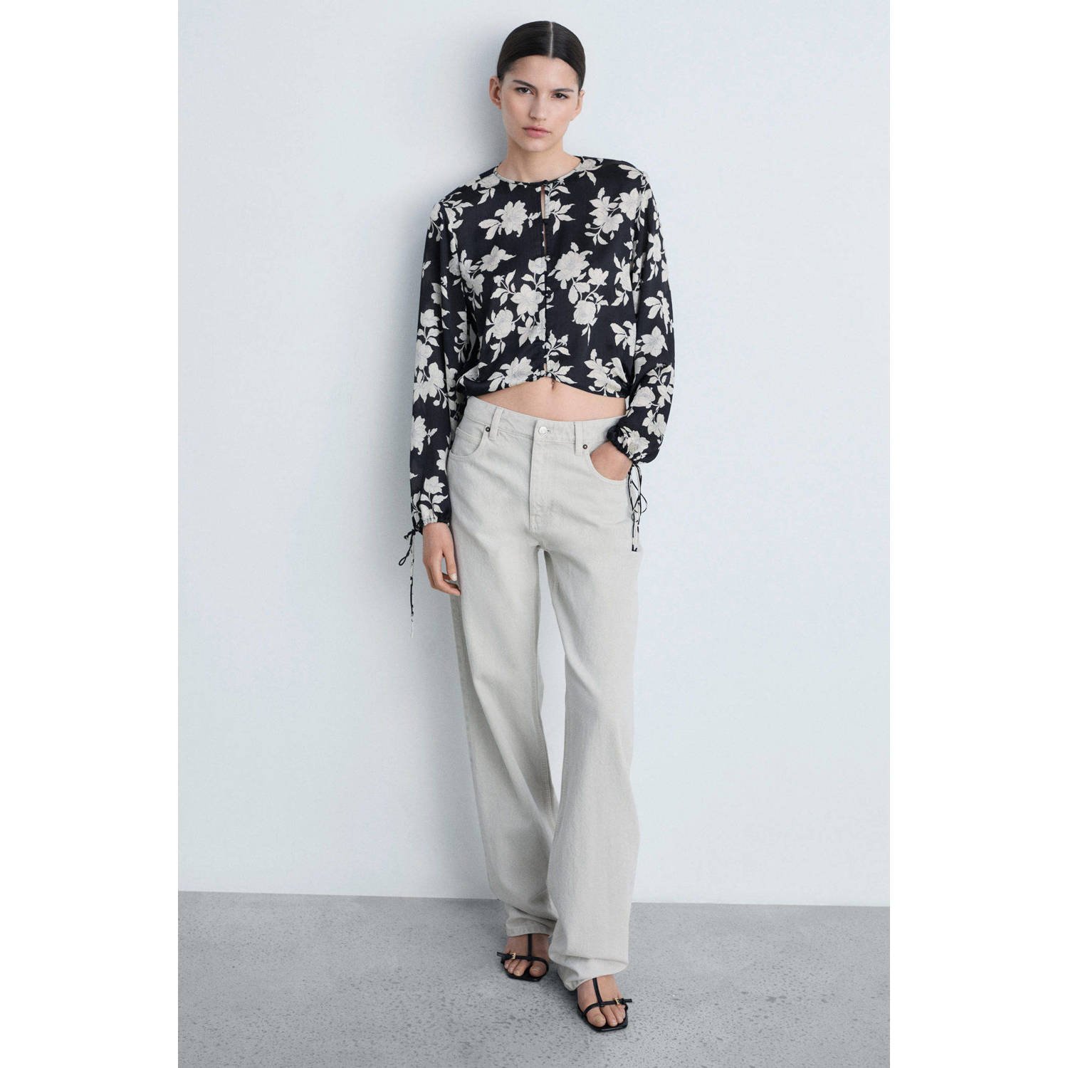Mango blouse zwart