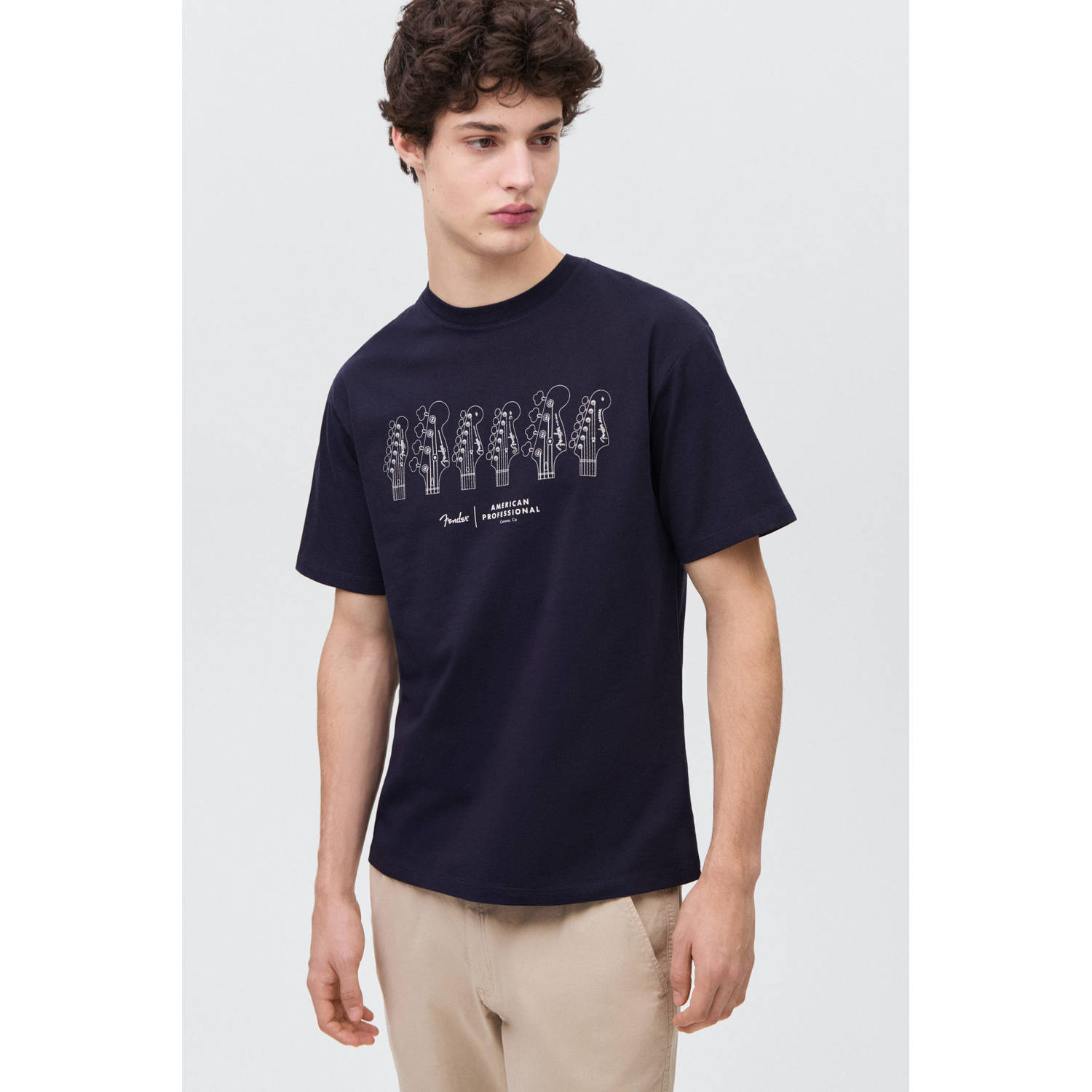 MANGO TEEN T-shirt donkerblauw