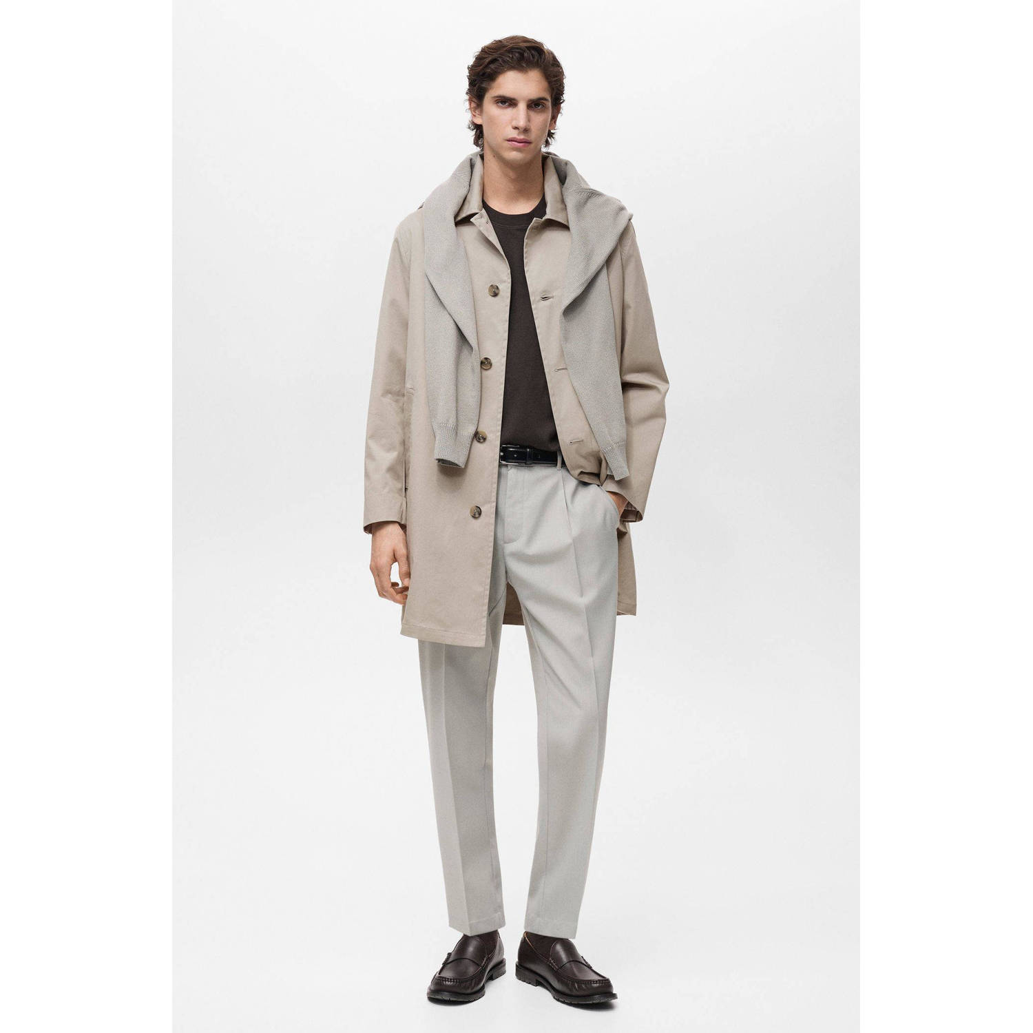 Mango Man trenchcoat ecru