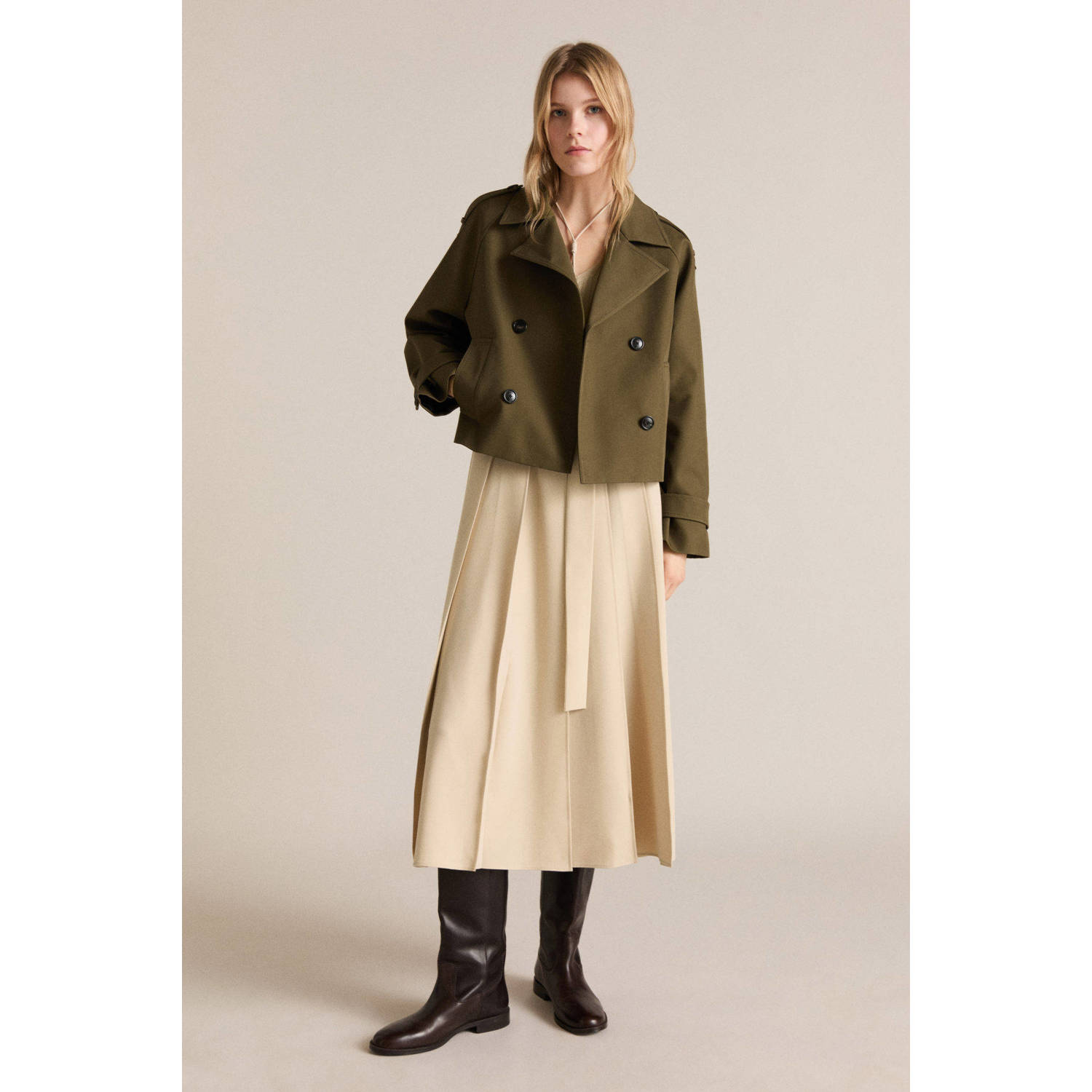 Mango trenchcoat kaki