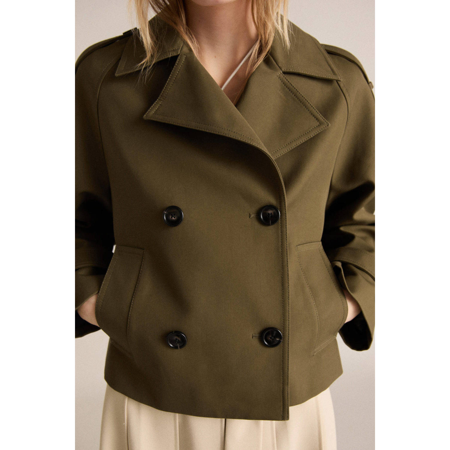 Mango trenchcoat kaki
