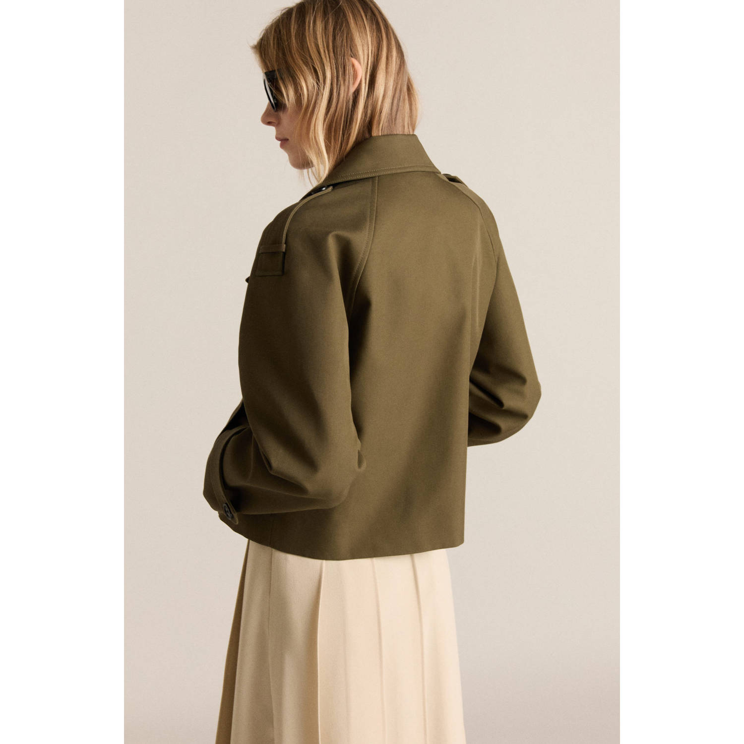 Mango trenchcoat kaki