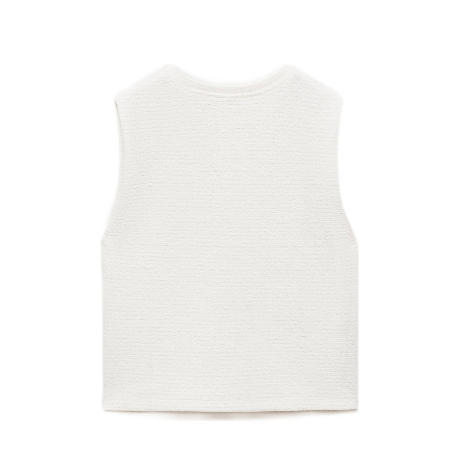 Mango Kids mouwloze top wit
