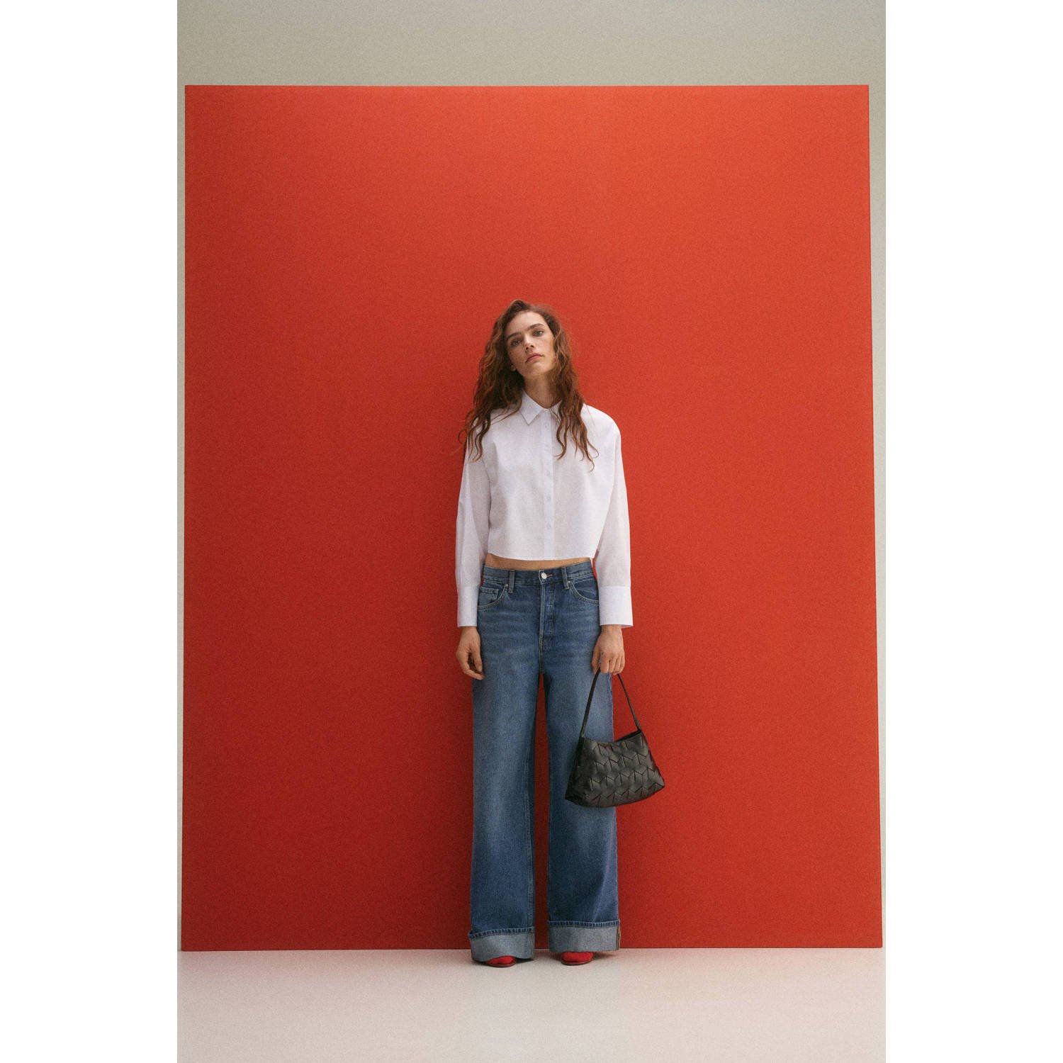 Mango blouse wit