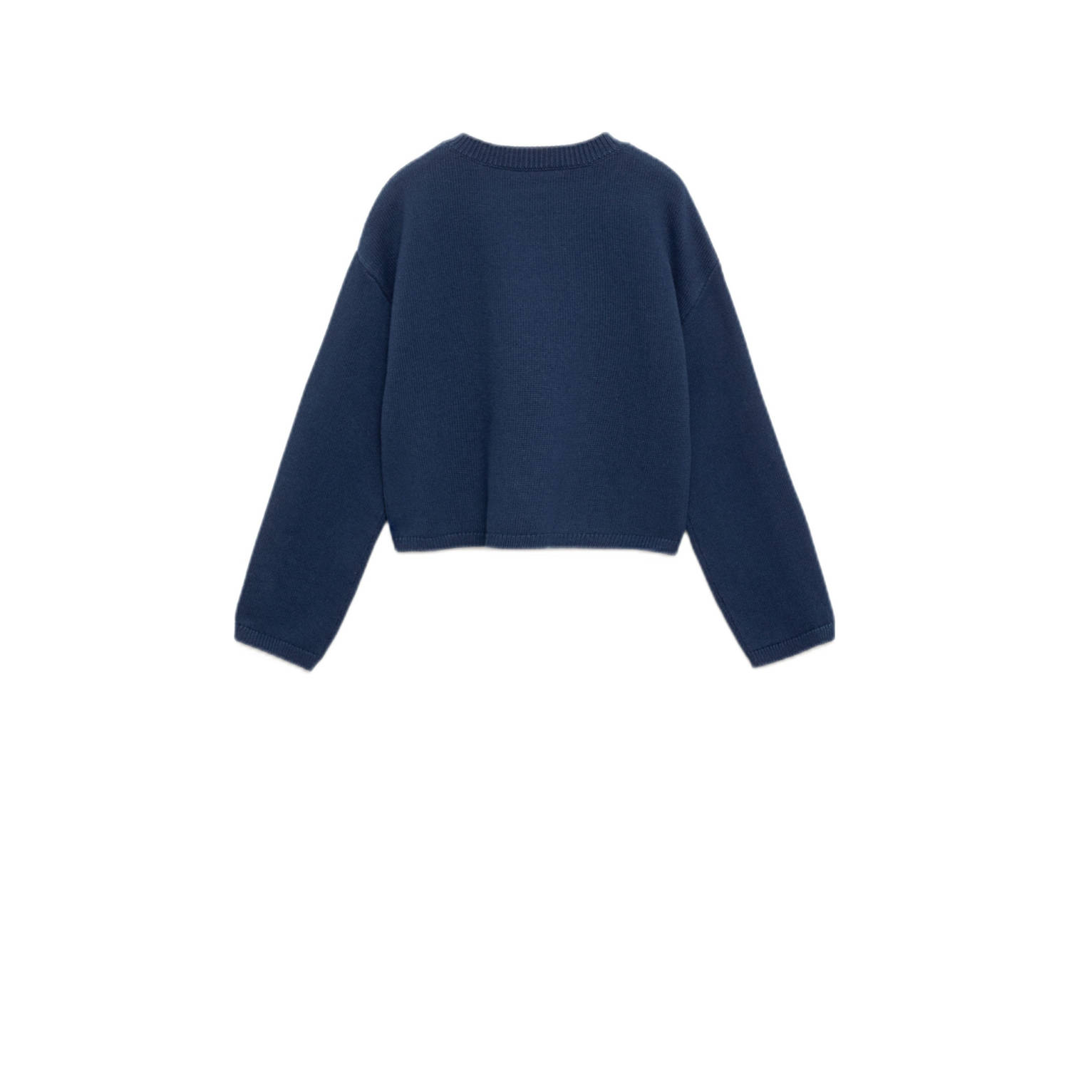 Mango Kids trui marine gebreid