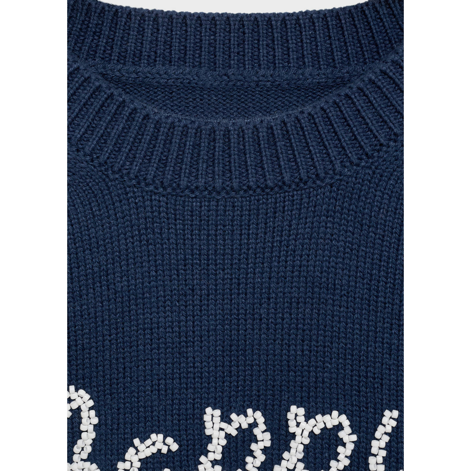 Mango Kids trui marine gebreid