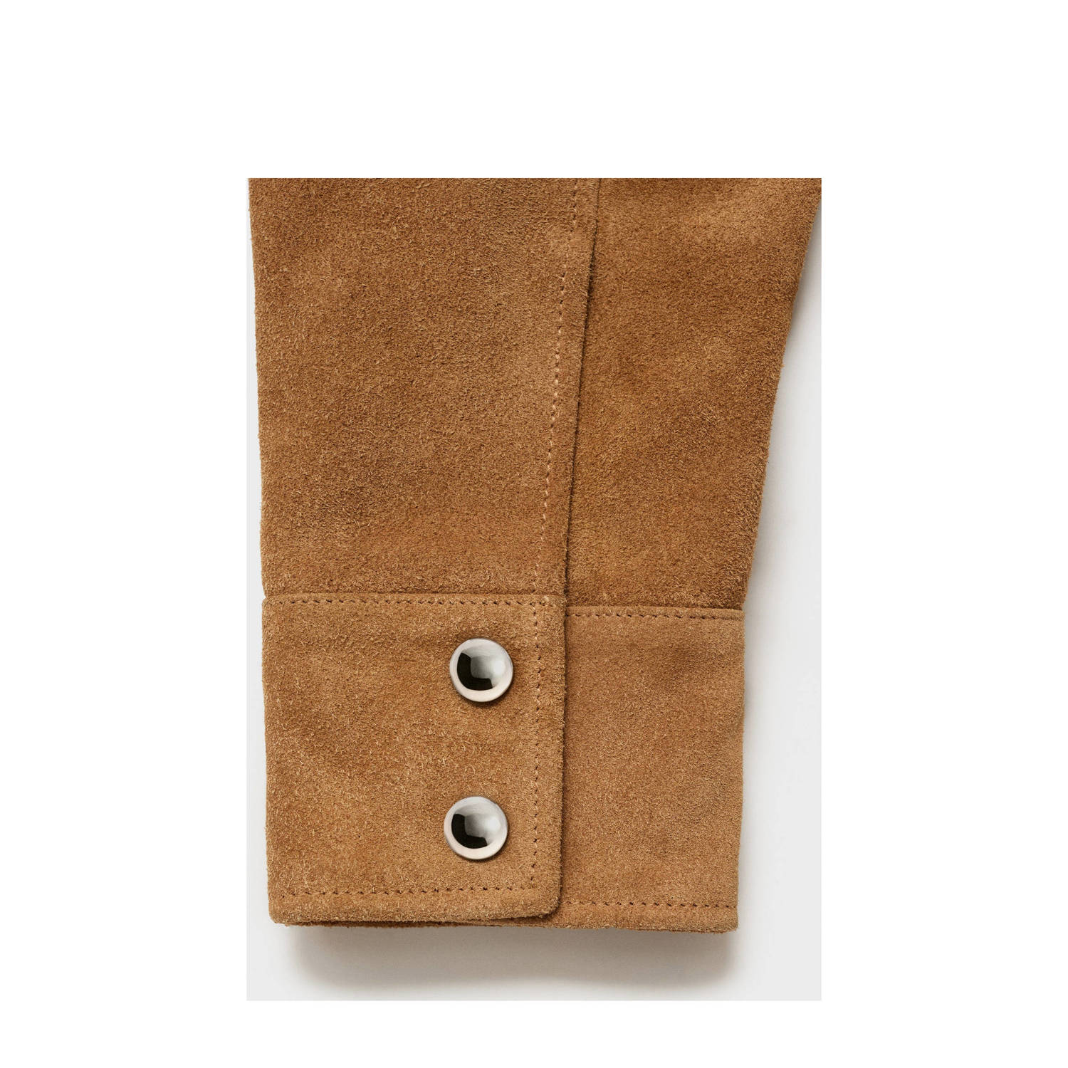 Mango suede jasje camel