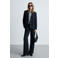 Mango regular blazer donkerblauw