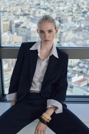 thumbnail: Mango regular blazer donkerblauw