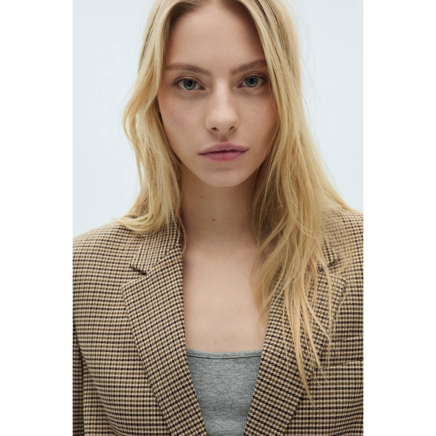 Mango regular blazer beige
