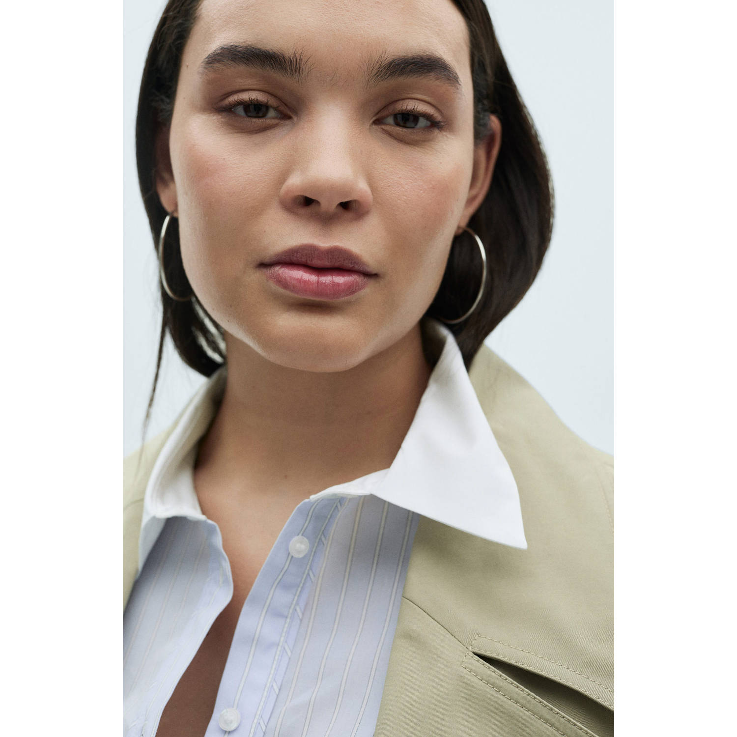 Mango blouse lichtblauw