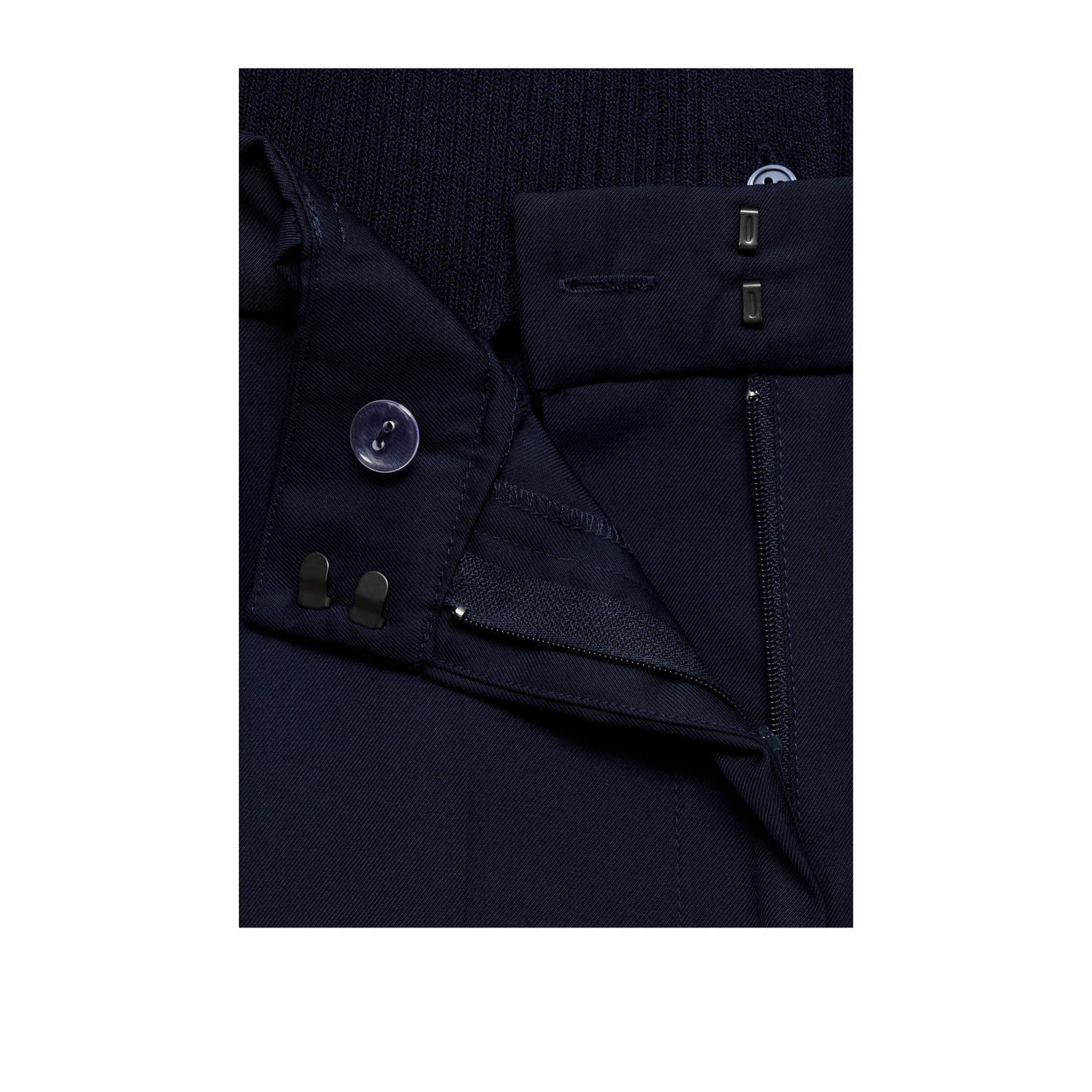 Mango jumpsuit donkerblauw