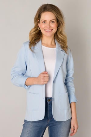 regular blazer lichtblauw