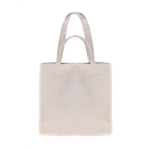  gestreepte shopper beige
