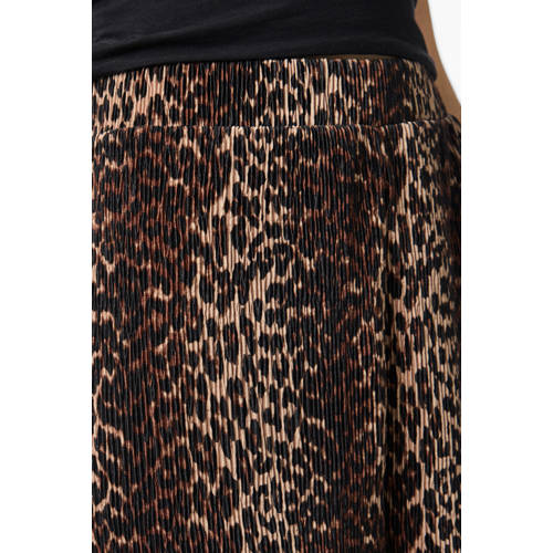 PIECES wide leg high waist broek bruin afbeelding